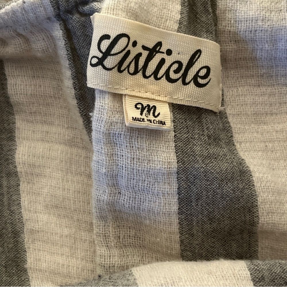 Anthropologie Anthropologie Listicle Striped One Shoulder DRESS medium Size M / US 6-8 / IT 42-44 - 6 Thumbnail