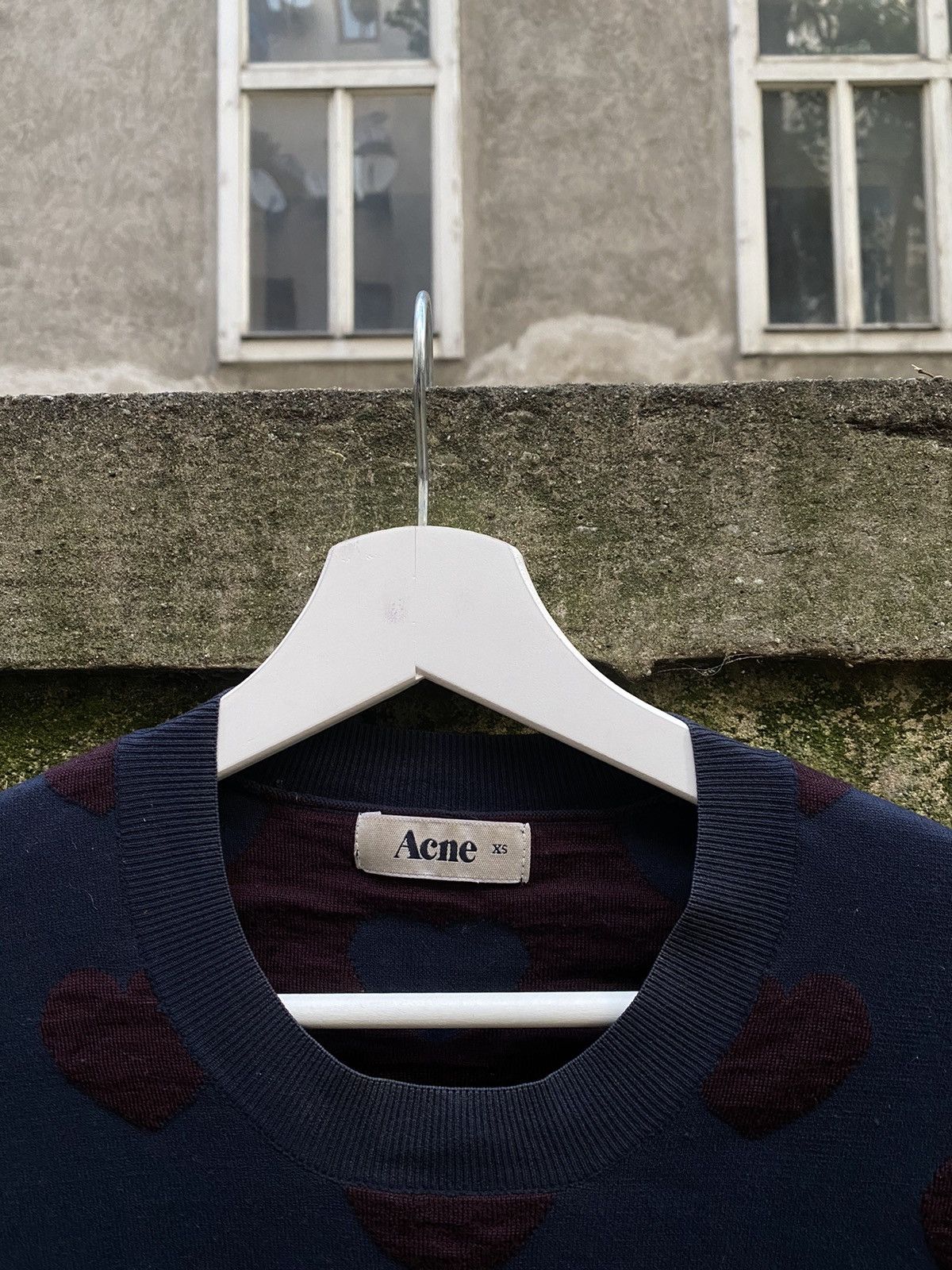 Acne Studios Adam Nyl Heart Wool Sweater Size US XS / EU 42 / 0 - 3 Thumbnail