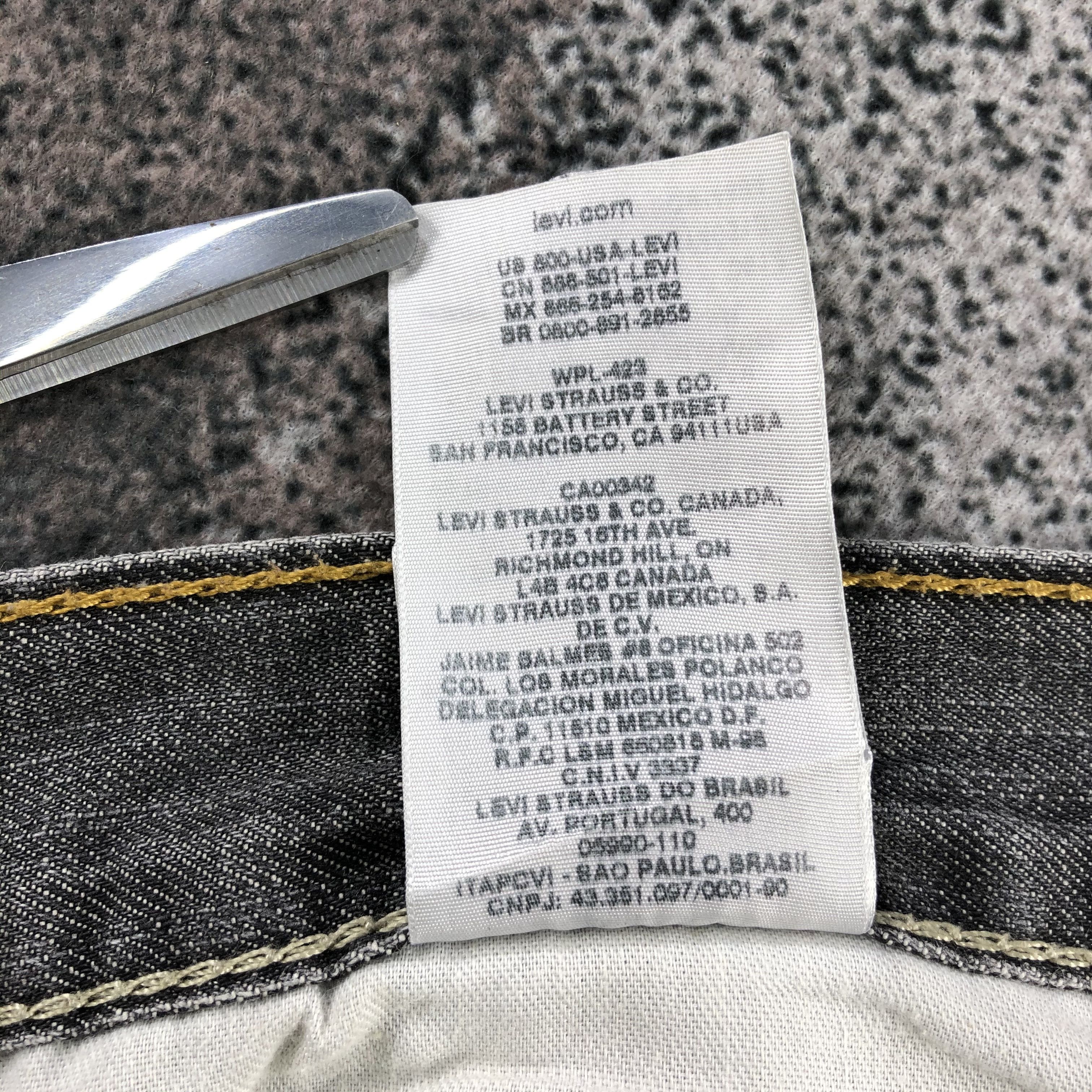 Levi's Vintage Levis 514 Jeans Faded Black Denim KJ1000 Size US 33 - 13 Thumbnail
