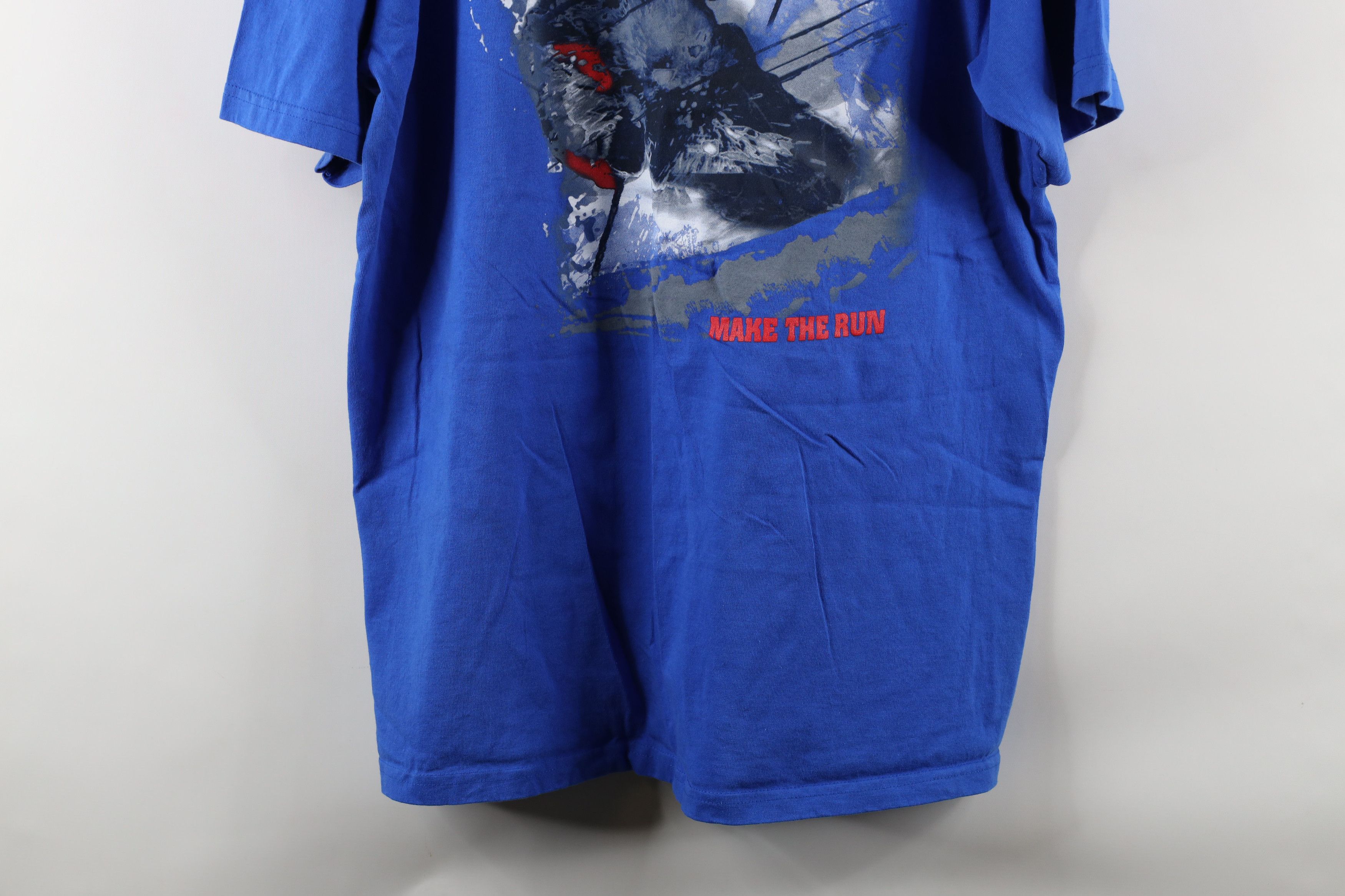Marlboro Vintage 90s Marlboro Skiing Pocket T-Shirt Blue Cotton USA Size US XL / EU 56 / 4 - 12 Thumbnail