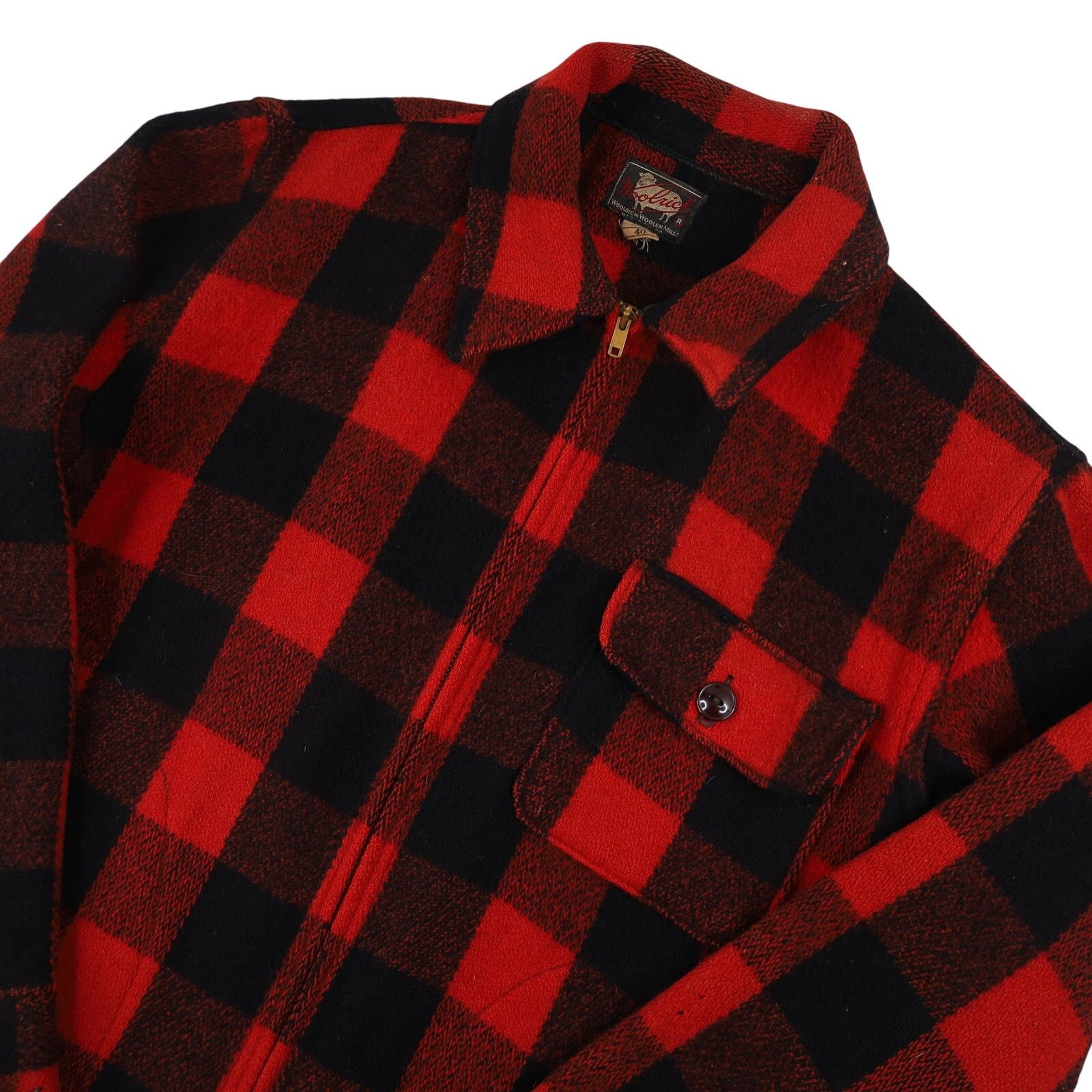 Vintage × Woolrich Woolen Mills True Vintage 40s/50s Woolrich Wool Shirt Jac Size US M / EU 48-50 / 2 - 2 Thumbnail