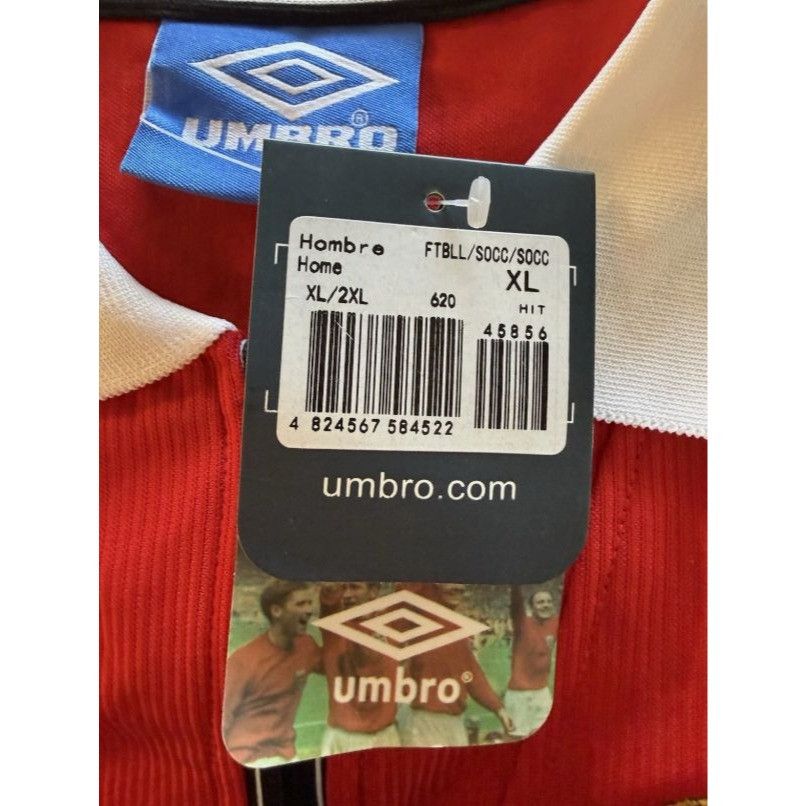 Umbro Umbro Manchester United Red Socer Jersey XL 1998 Size US XL / EU 56 / 4 - 5 Thumbnail
