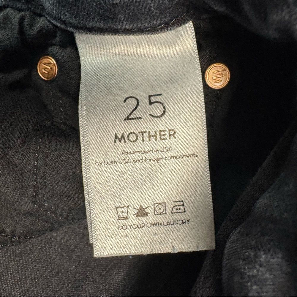 MOTHER MOTHER The Looker Ankle Fray Blackbird Jeans Size 25 Size 25" / US 0 / IT 36 - 7 Thumbnail