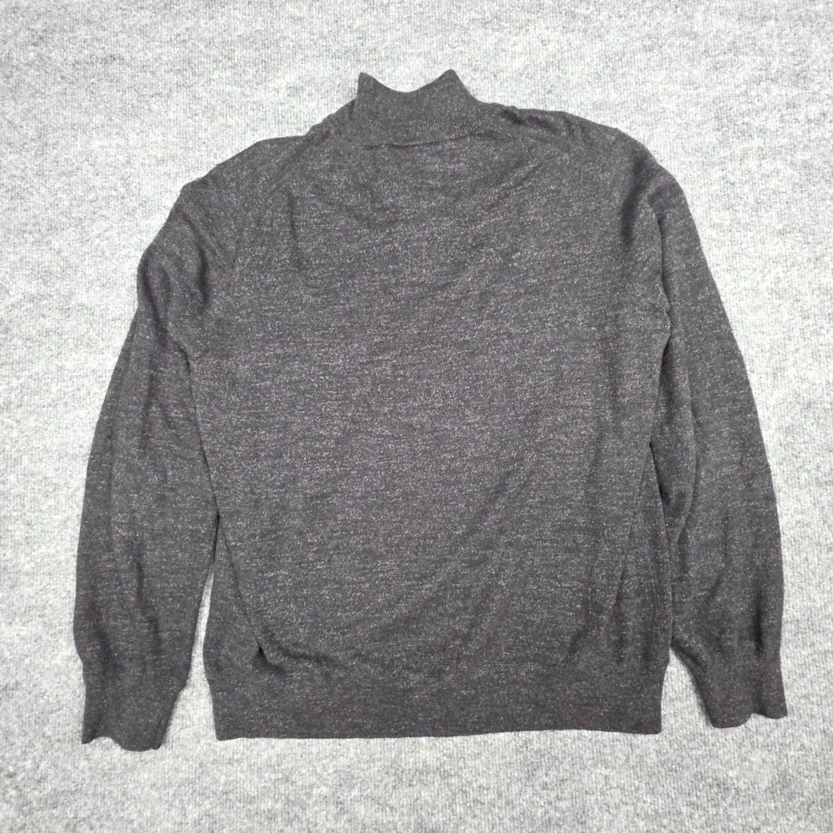 Faherty Faherty 1/4 Zip Suffolk Pullover Sweater Men’s Large Gray Cashmere Blend Size US L / EU 52-54 / 3 - 3 Thumbnail