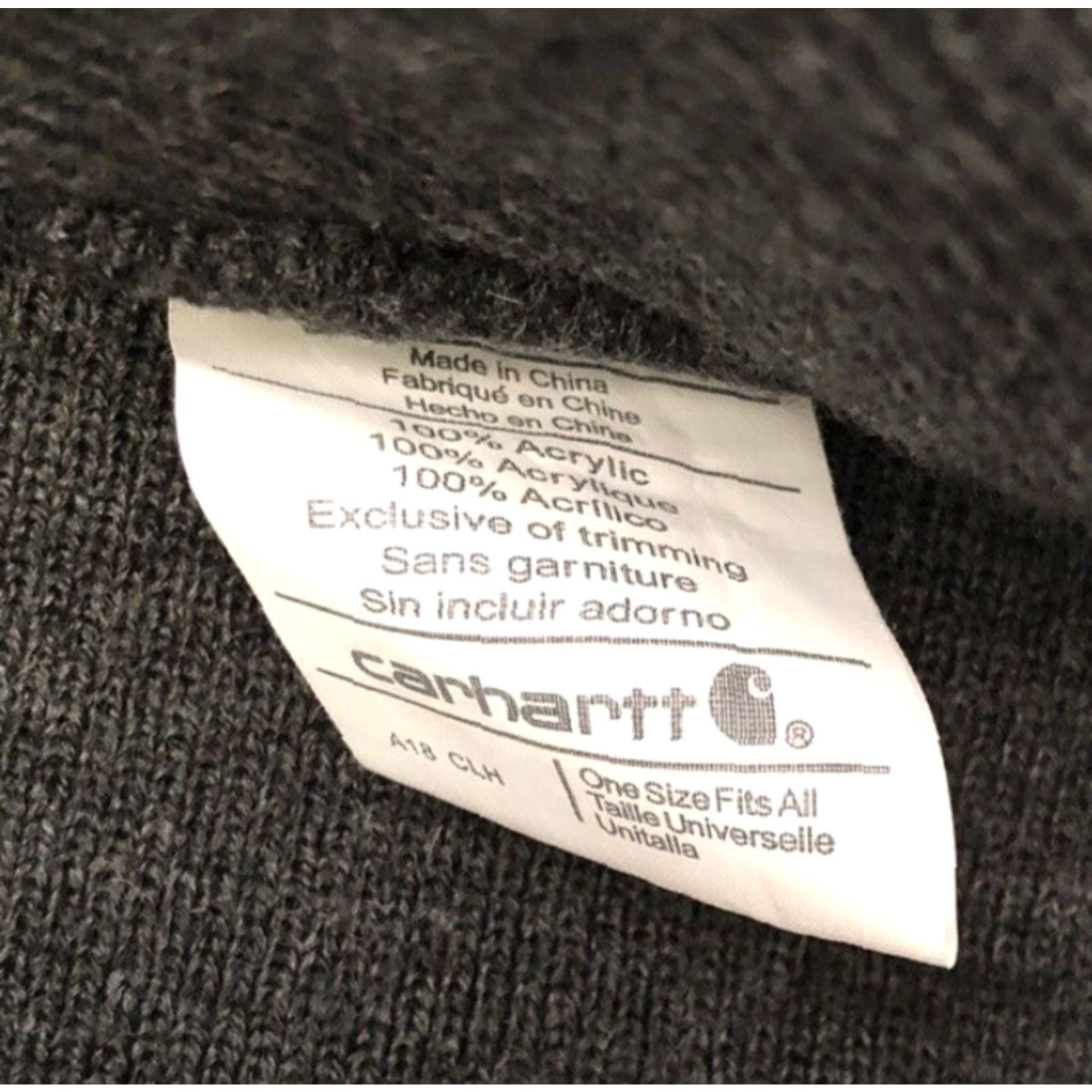 Carhartt Carhartt Beanie Hat Mens One Size Gray Acrylic Winter Casual Workwear Outdoor Hipster Classic RN14806 Size ONE SIZE - 6 Thumbnail