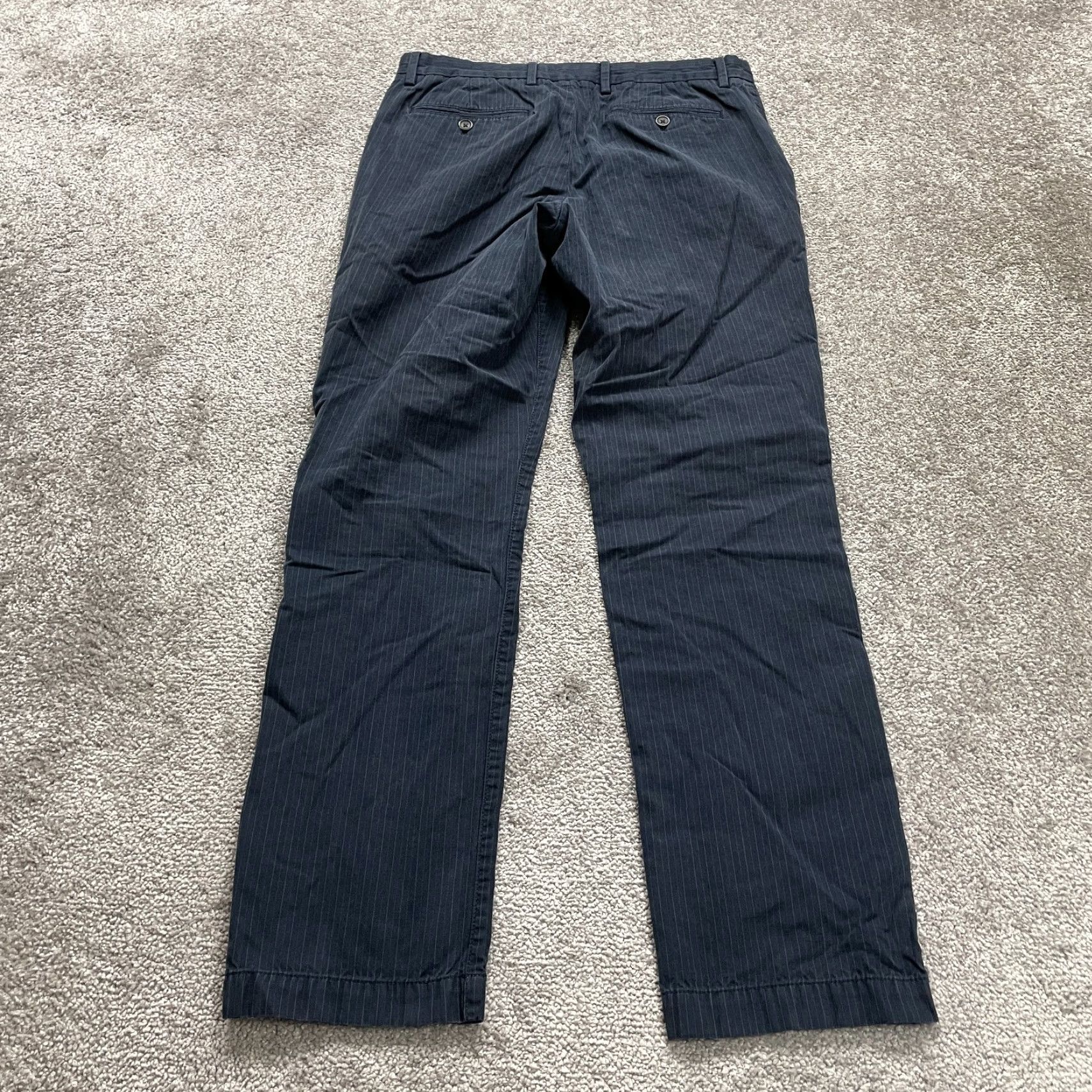 Banana Republic VINTAGE Banana Republic Men’s Chino Pants Casual Cotton Straight Leg 32x29 Navy Blue Size US 32 / EU 48 - 2 Thumbnail