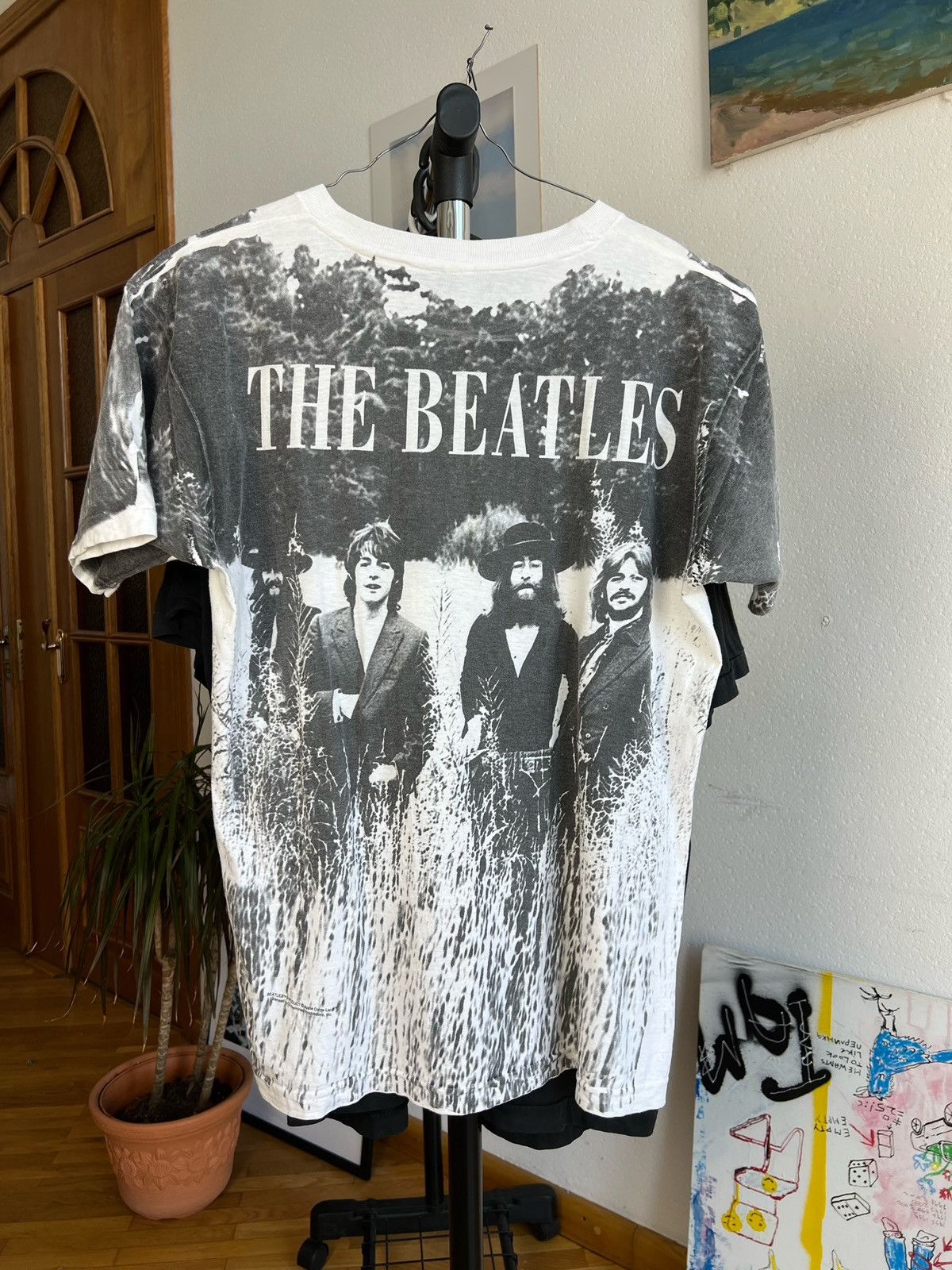 Band Tees Vintage 90s The Beatles Full Print Shirt Rare Size US L / EU 52-54 / 3 - 2 Thumbnail