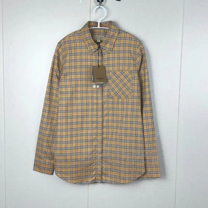 Burberry Burberry Yellow Cotton Women's Shirt. Size XXS / US 00 / IT 34 - 1 Thumbnail