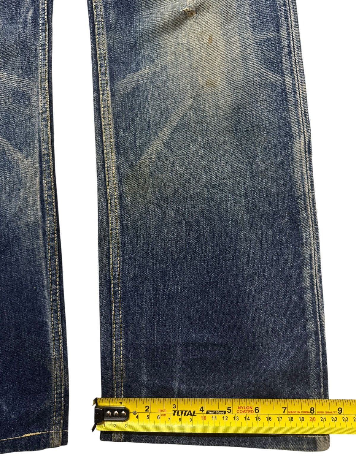 Eternal Vintage Japan Eternal Mud Wash Faded Whisker Straight Leg Size US 35 - 14 Thumbnail