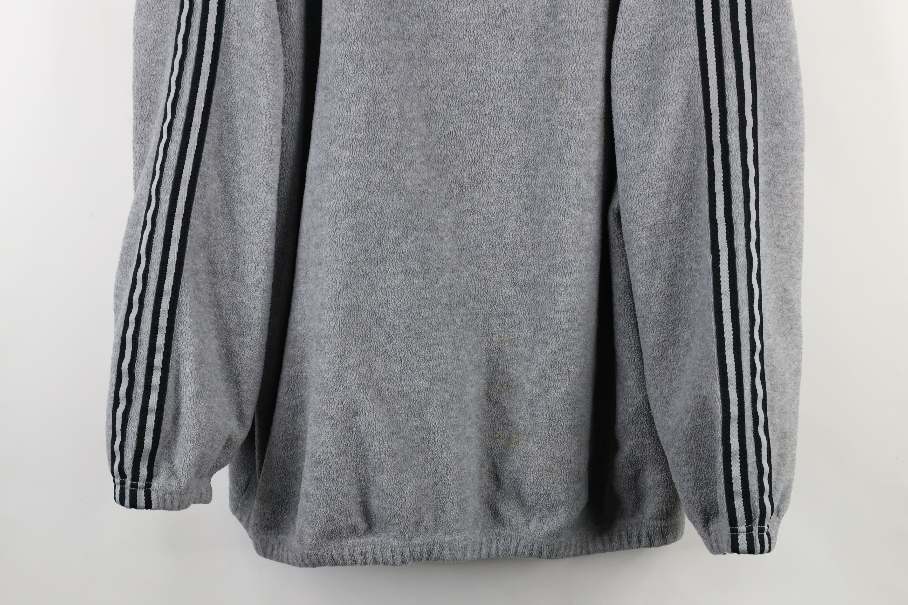 Vintage Vintage 90s Striped State University Fleece Sweater Gray Size US XXL / EU 58 / 5 - 3 Thumbnail