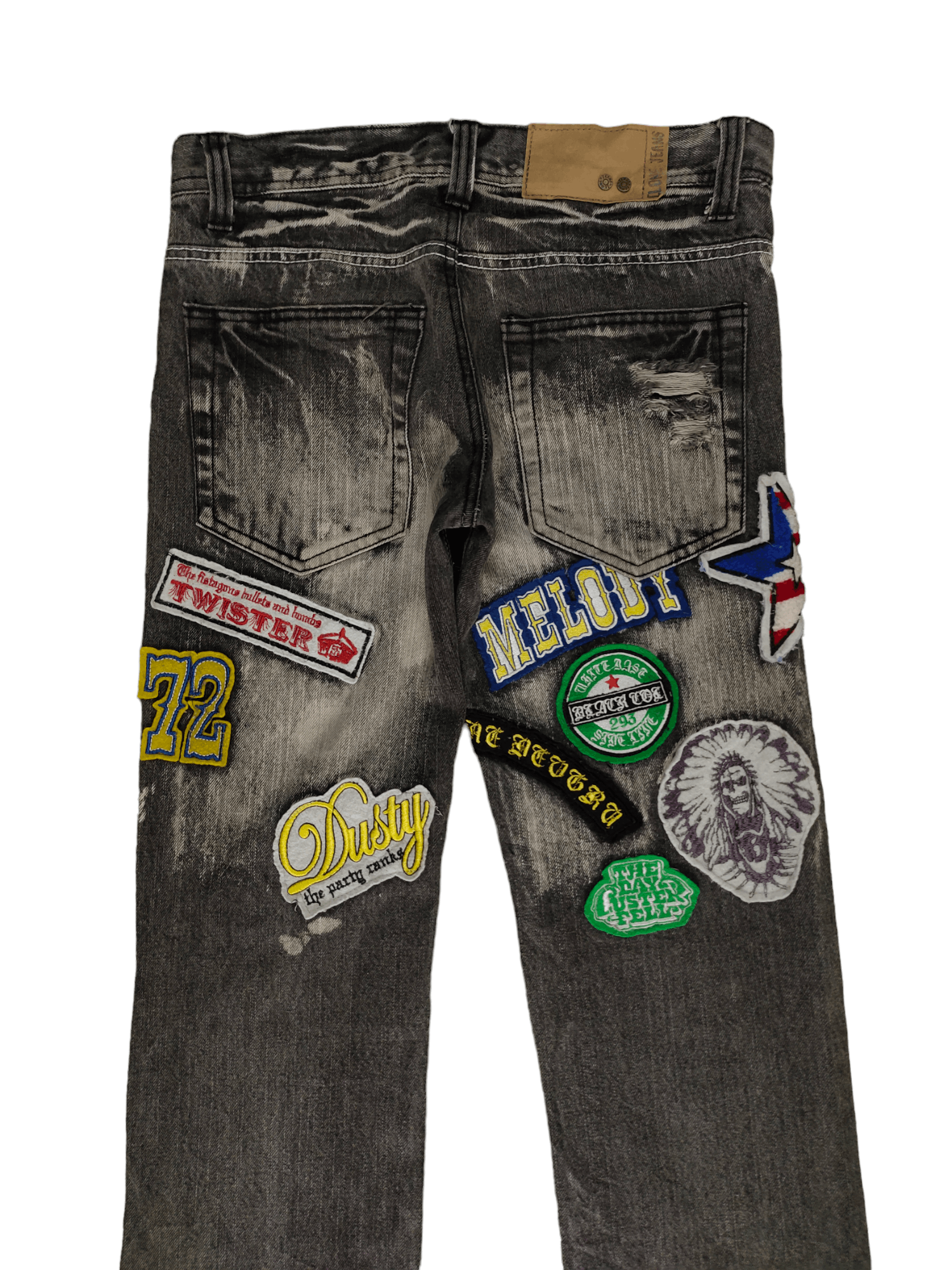 If Six Was Nine Vintage Clone Japan Patches Distress Faded Undercover Style Size US 30 / EU 46 - 13 Thumbnail