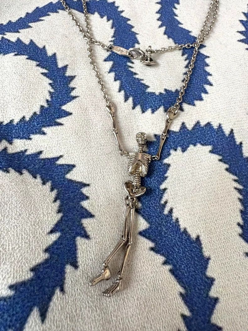 Vivienne Westwood Vivienne Westwood Silver Skull Necklace Sweater Chain Size ONE SIZE - 1 Thumbnail