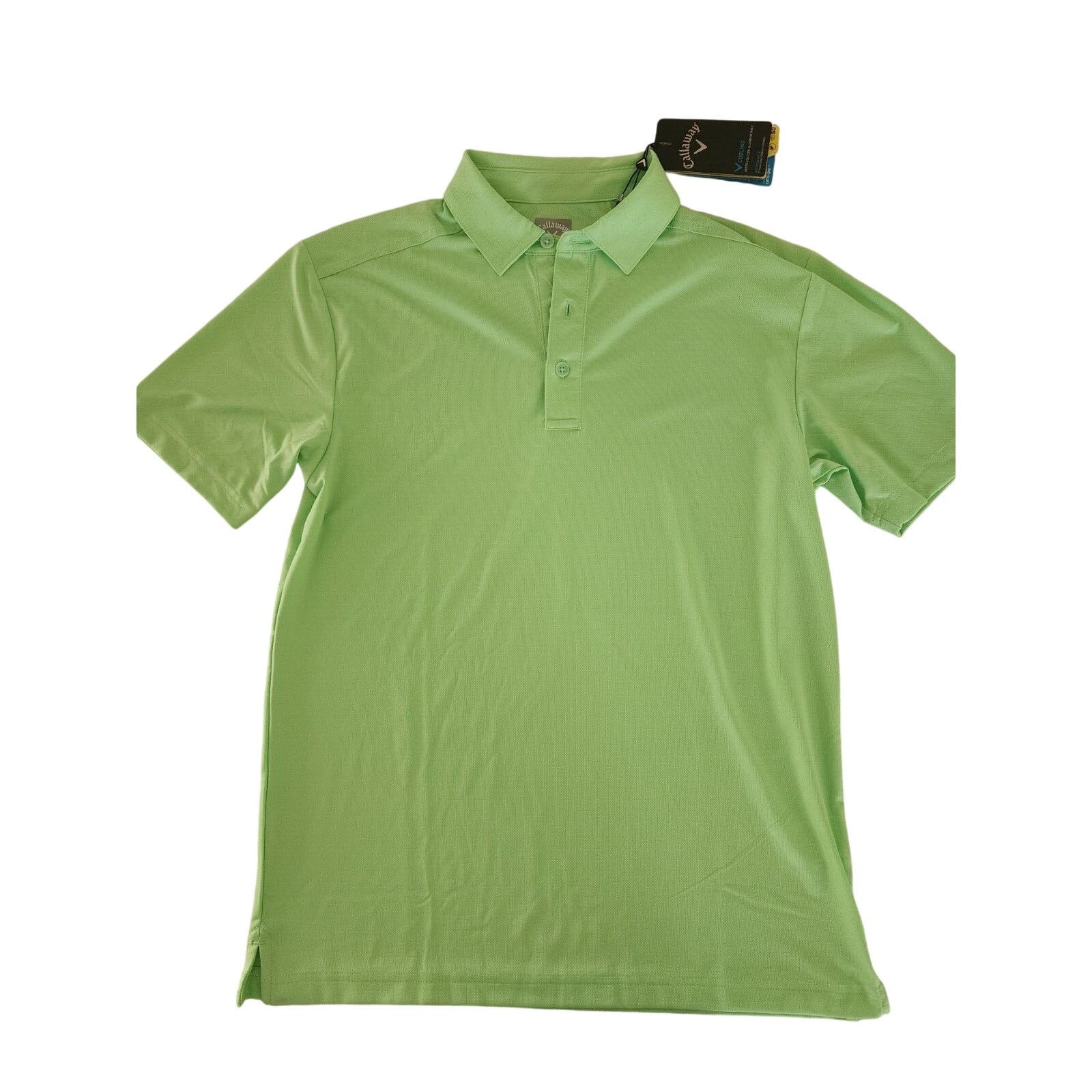 Callaway Callaway Men's Micro Hex Solid Golf Polo Shirt Green Ash S Size US S / EU 44-46 / 1 - 1 Thumbnail