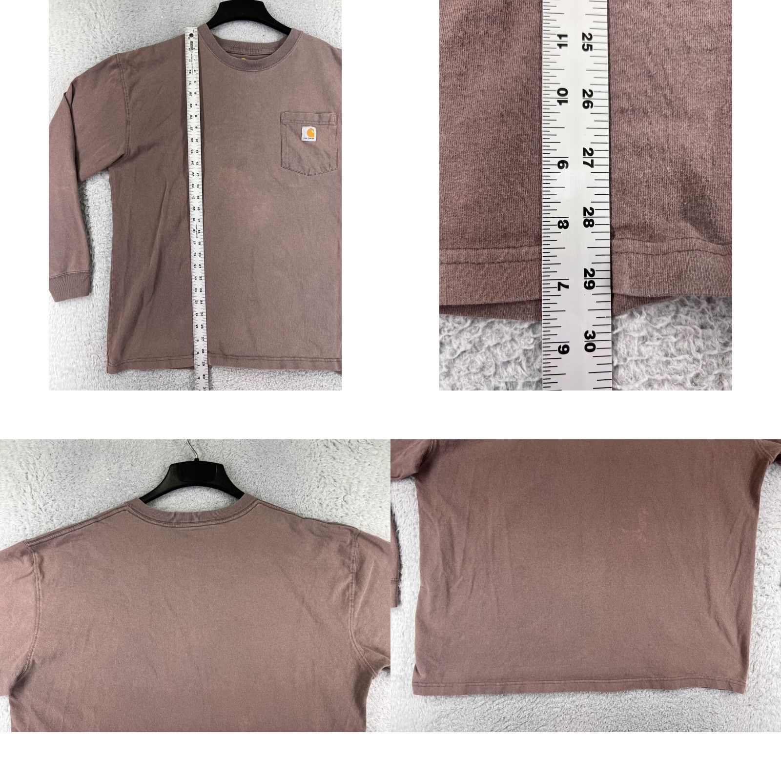 Carhartt Carhartt Shirt Men XL Red Long Sleeve Crew Neck Pocket Workwear Size US XL / EU 56 / 4 - 9 Thumbnail