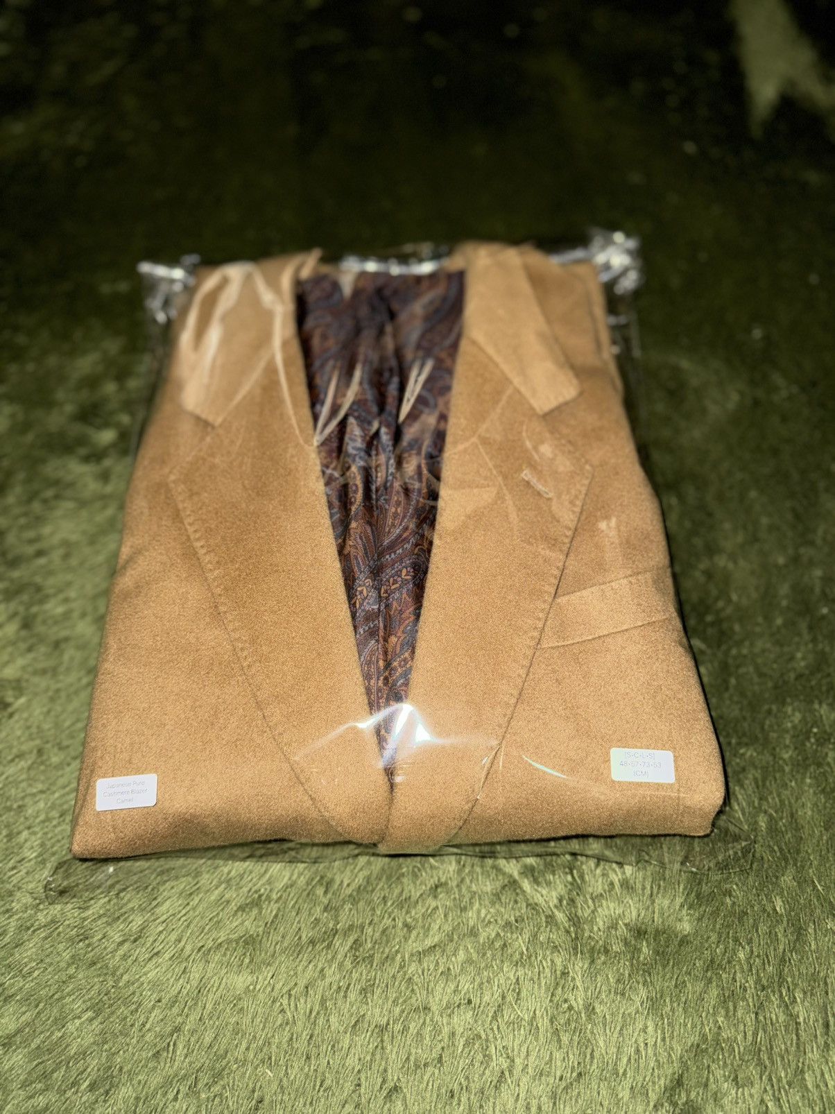 Japanese Brand [L] Japanese Pure Cashmere Paisley Lining Blazer Jacket Size US L / EU 52-54 / 3 - 11 Thumbnail