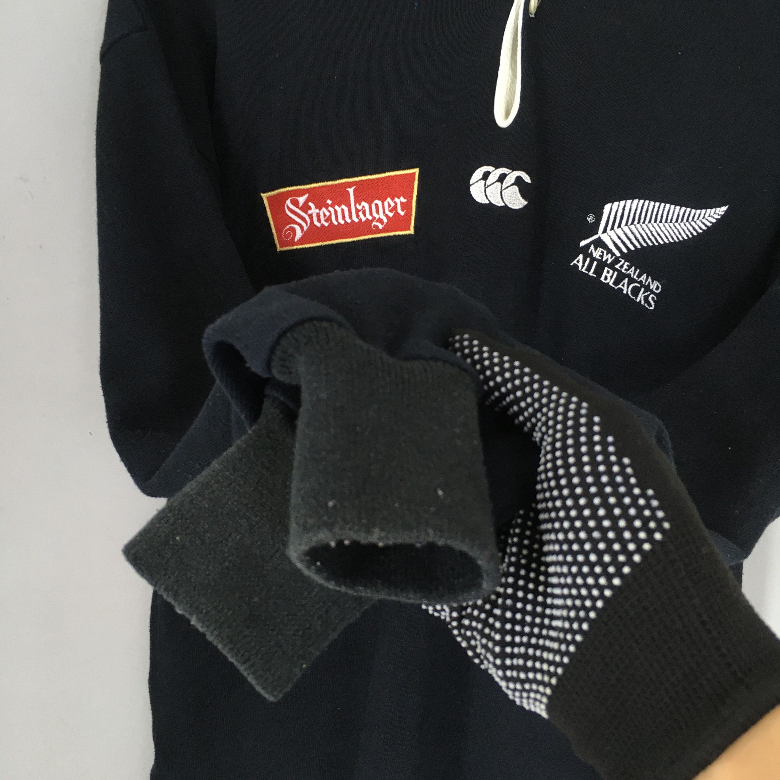 All Blacks Vintage Steinlager All Blacks Canterbury New Zealand Rugby Size US S / EU 44-46 / 1 - 4 Thumbnail