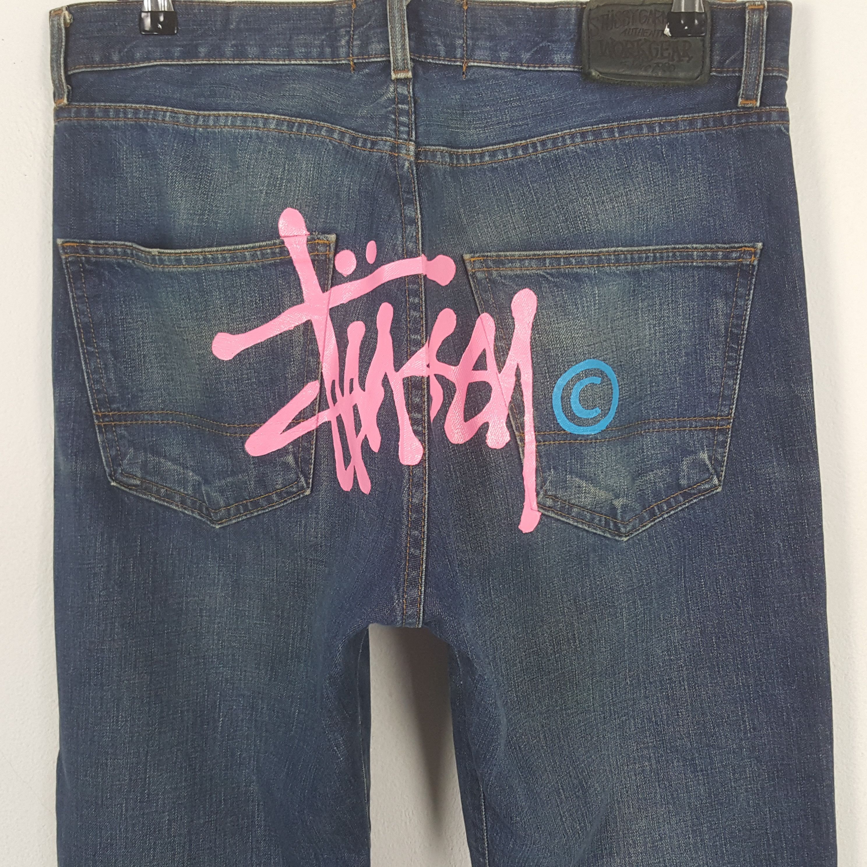 Stussy Vintage Stussy American Streetwear Denim Jeans C297N3 Size US 33 - 2 Thumbnail