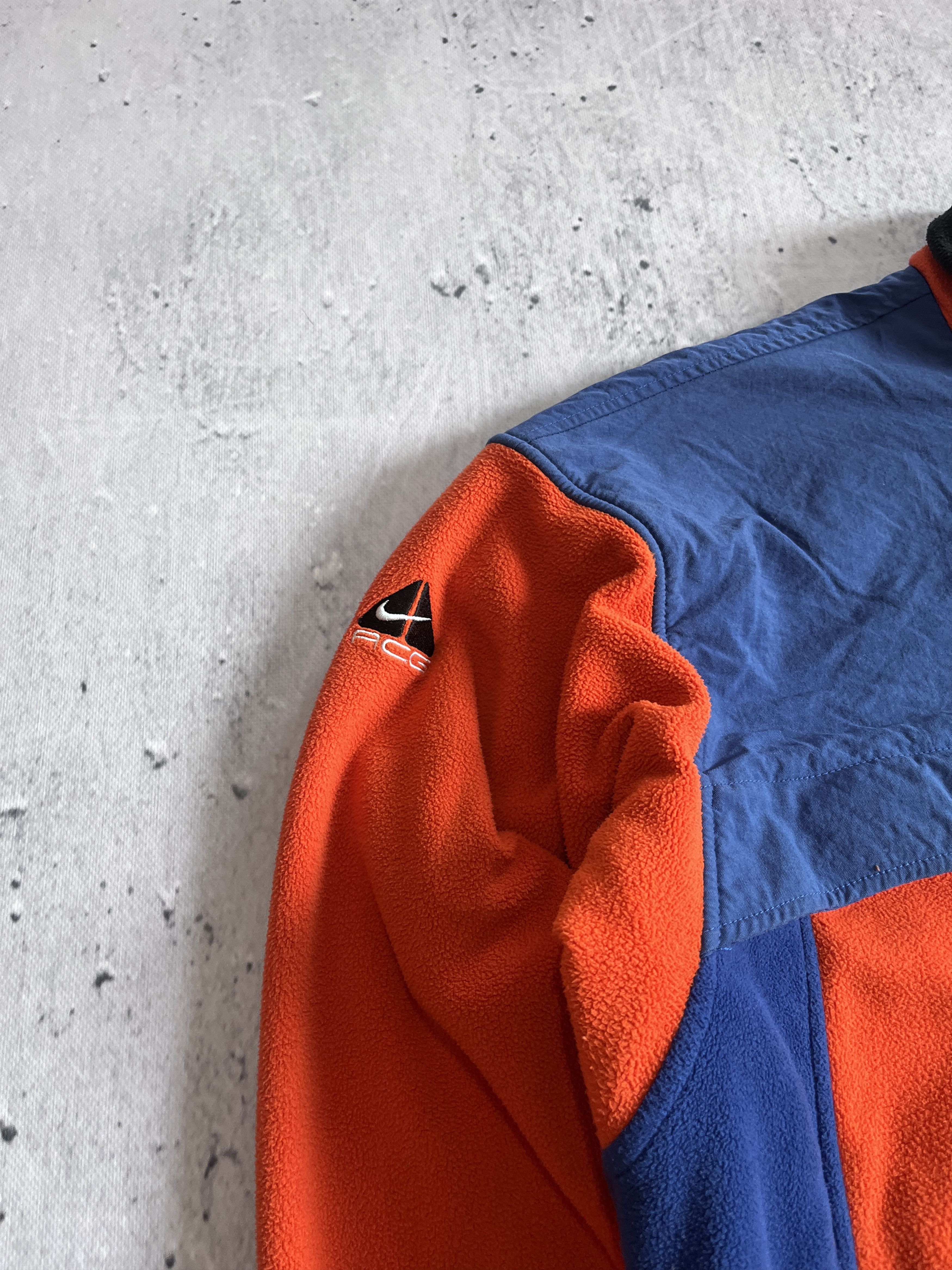 Nike ACG NIKE ACG VINTAGE 90S BLUE ORANGE FLEECE JACKET Size US L / EU 52-54 / 3 - 8 Thumbnail