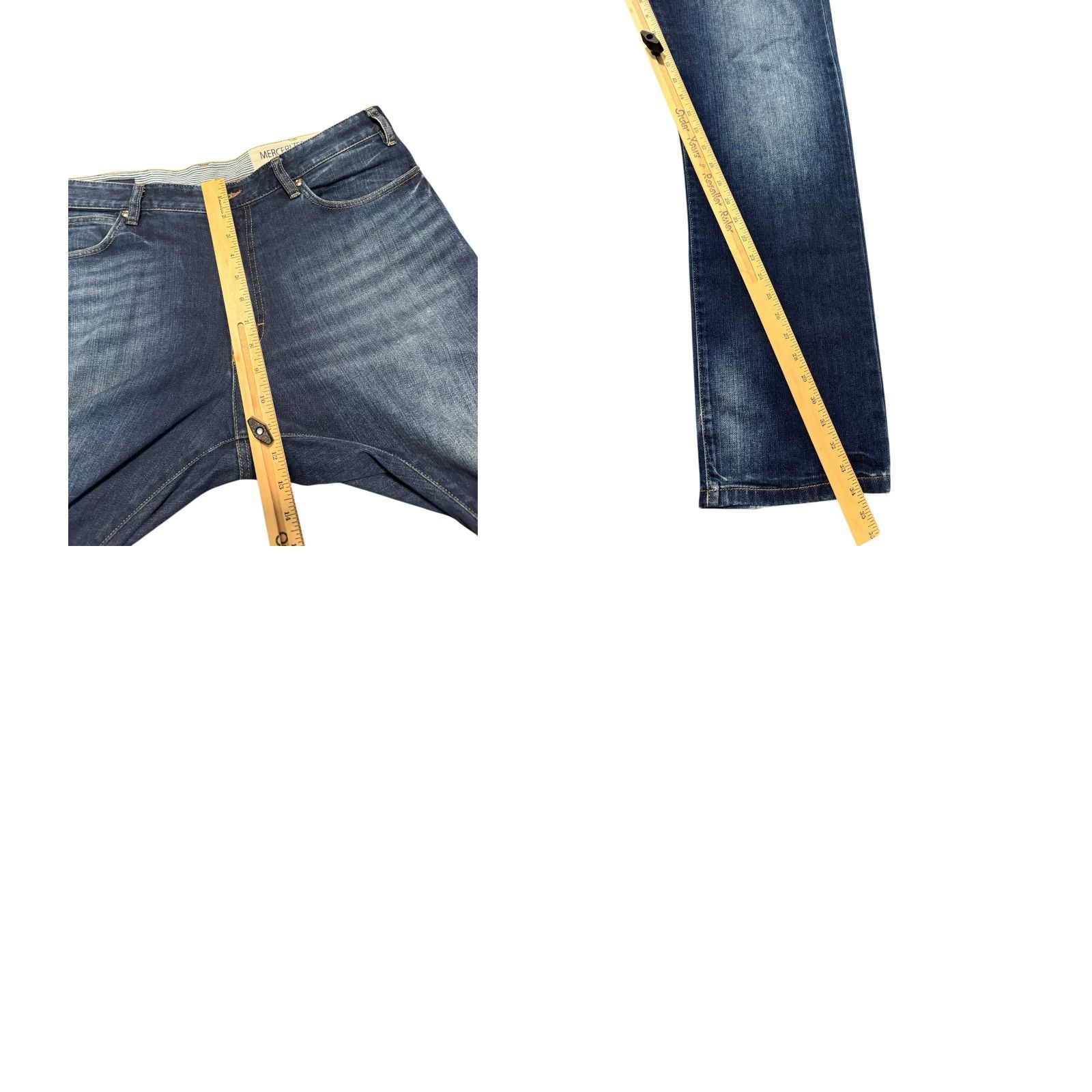 Ermenegildo Zegna ZEGNA SPORT Jeans Men Regular W38 L32 Mercerized Denim 9.5oz Blue 5-Pocket Button Zip Transported Logo Vintage No Size US 36 / EU 52 - 10 Thumbnail