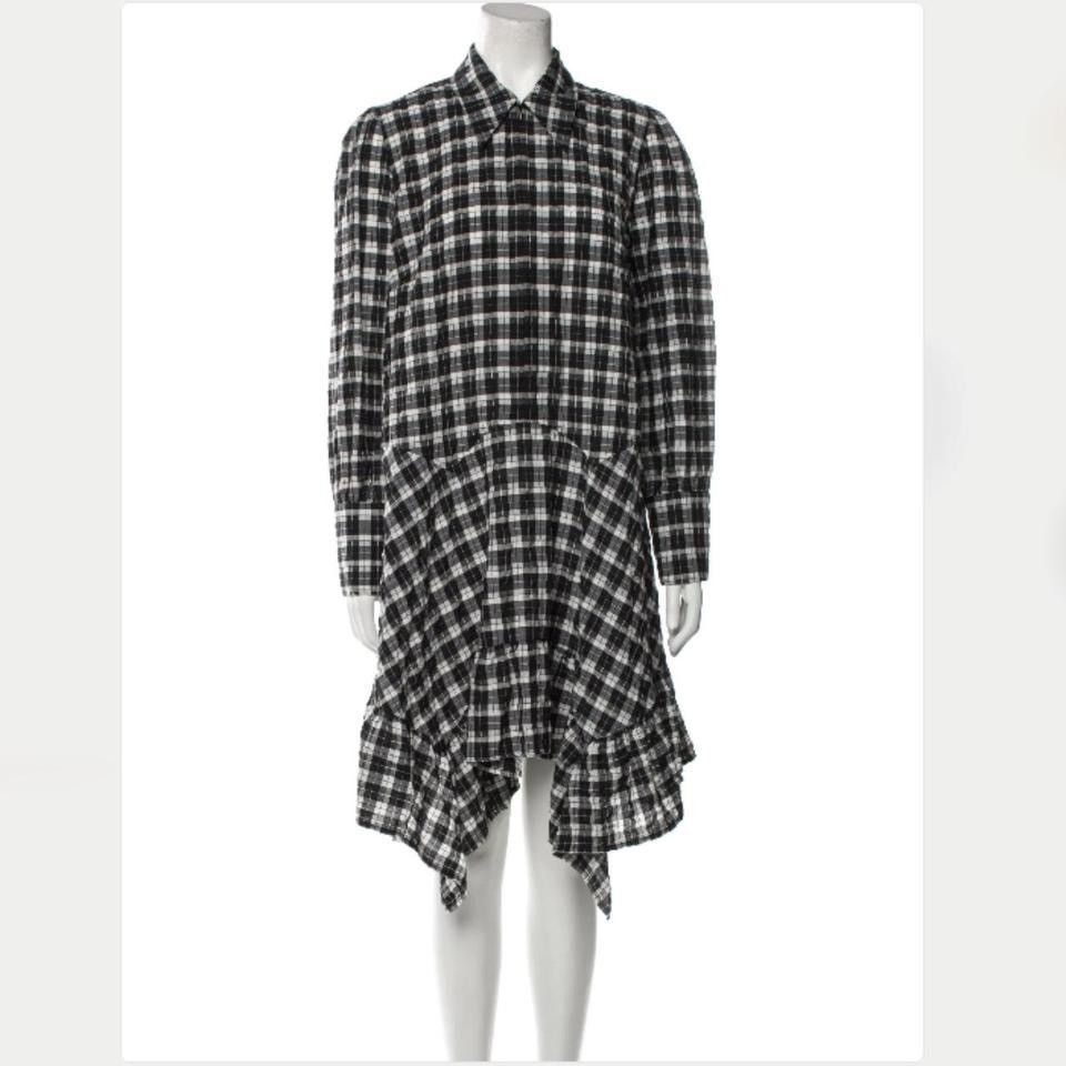 Ganni GANNI GINGHAM CHECK SEERSUCKER SHIRT DRESS / SZ 38 / US 8 Size M / US 6-8 / IT 42-44 - 1 Thumbnail