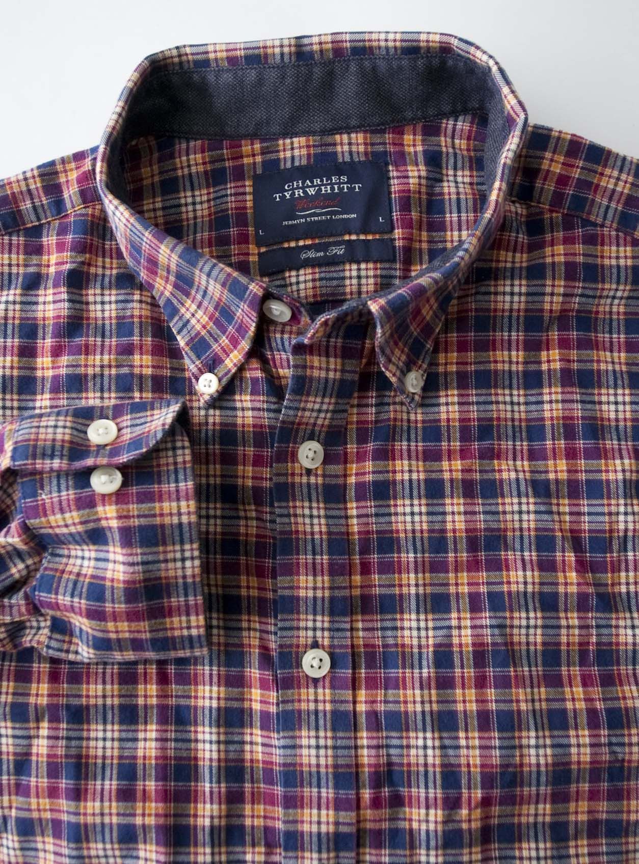 Charles Tyrwhitt Charles Tyrwhitt Shirt Size L Weekend Flannel Size US L / EU 52-54 / 3 - 4 Thumbnail