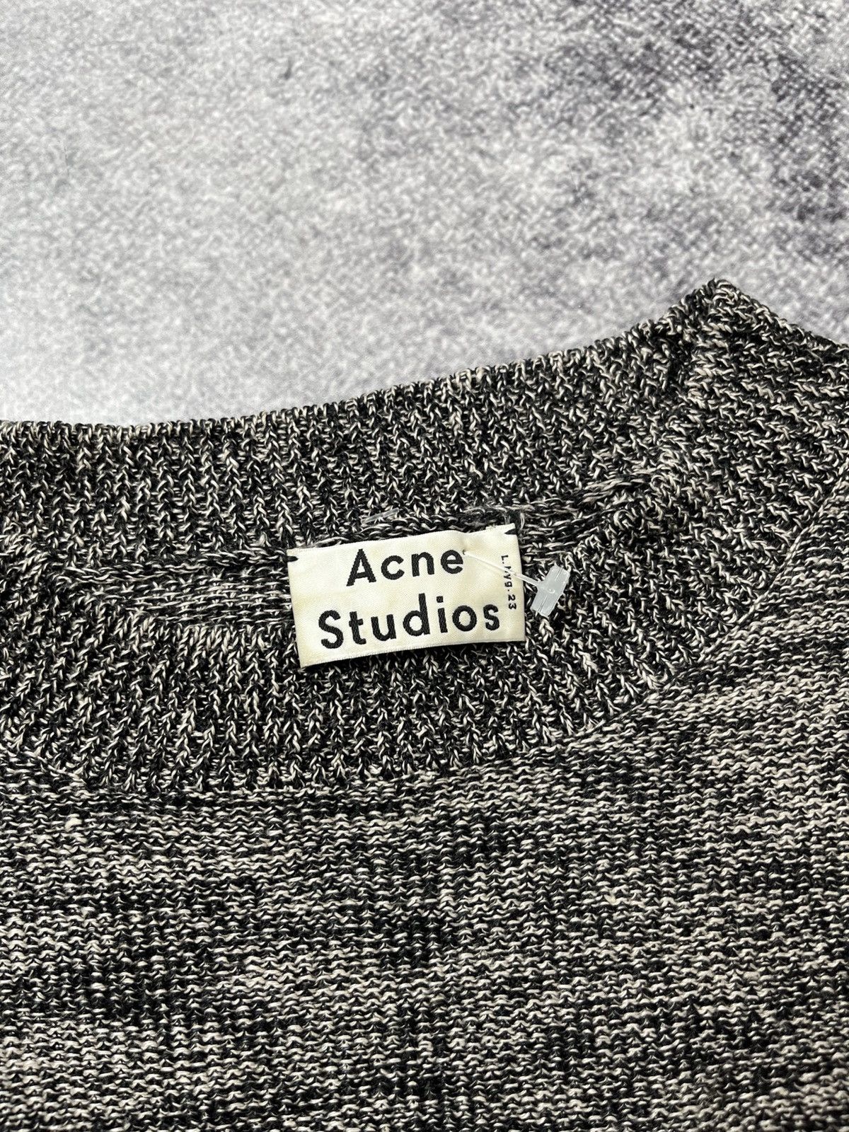 Acne Studios 🔥SS14 Acne Studios Bird Linen Mix Boxy Cropped Sweater Size XS / US 0-2 / IT 36-38 - 6 Thumbnail