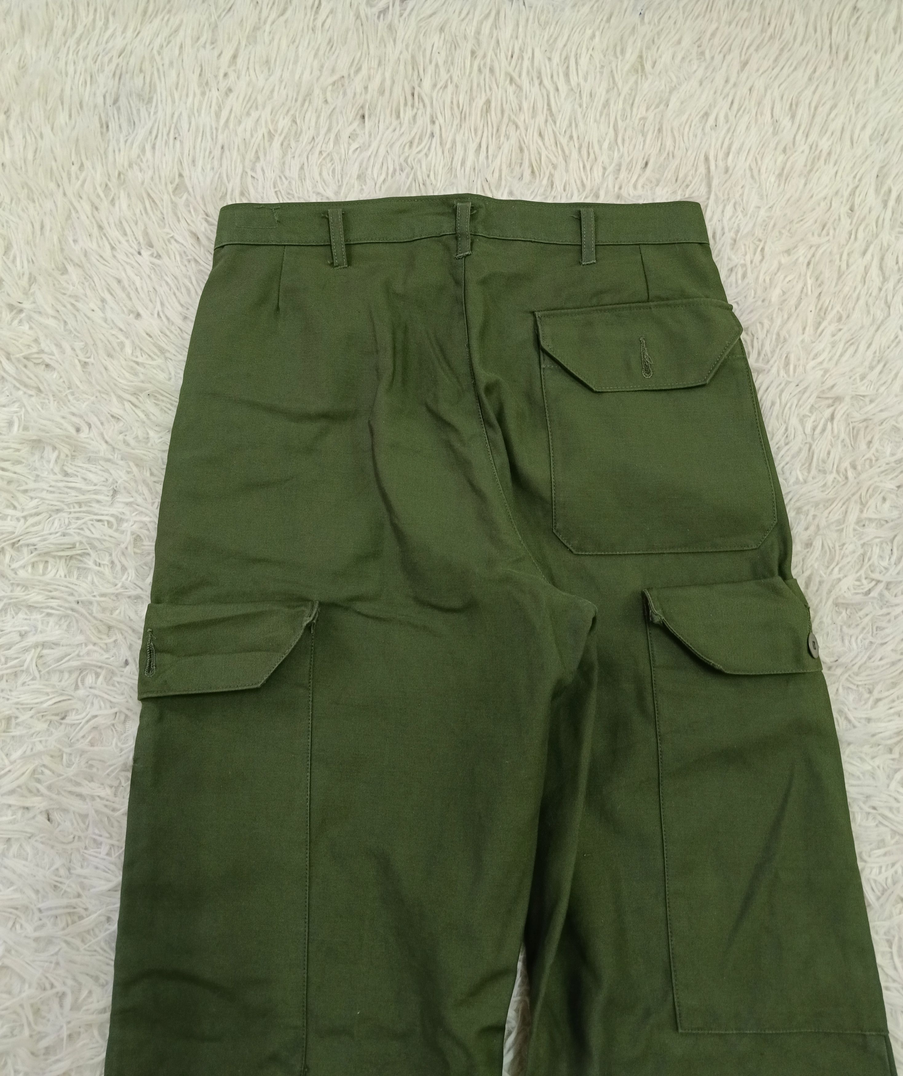 Vintage "Rare 1970s Swedish Armed Forces M-69 Field Pants Size US 30 / EU 46 - 4 Thumbnail