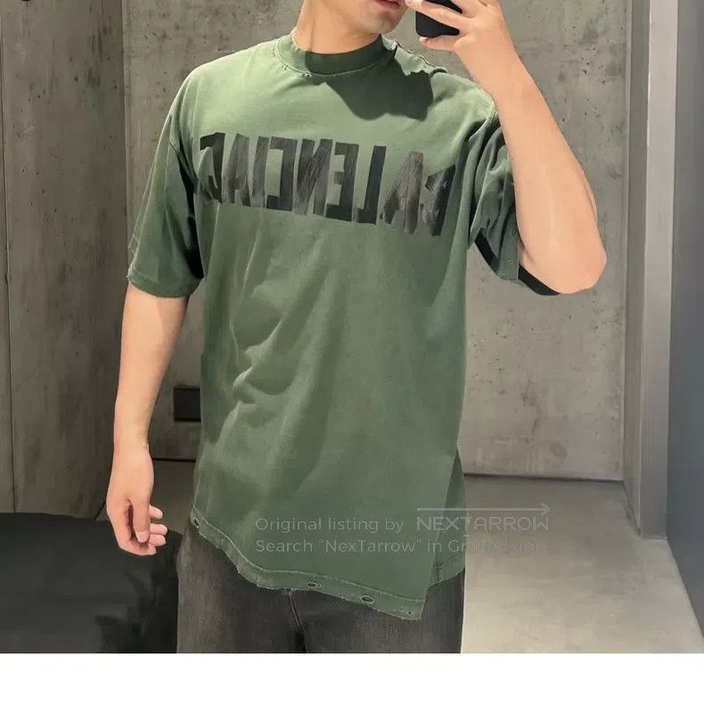 Balenciaga Balenciaga Tape green short sleeve t-shirt Size US L / EU 52-54 / 3 - 6 Thumbnail