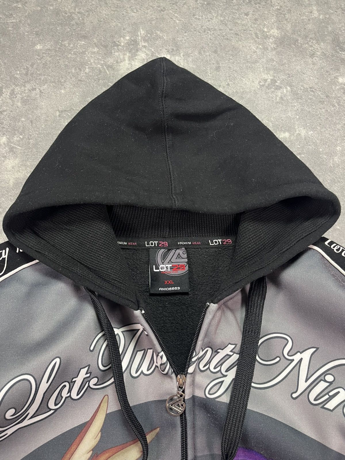 Warner Bros Lot29 Looney Tunes Big Logo Baggy Zip Hoodie XXL Y2K Vintage Size US XXL / EU 58 / 5 - 11 Thumbnail