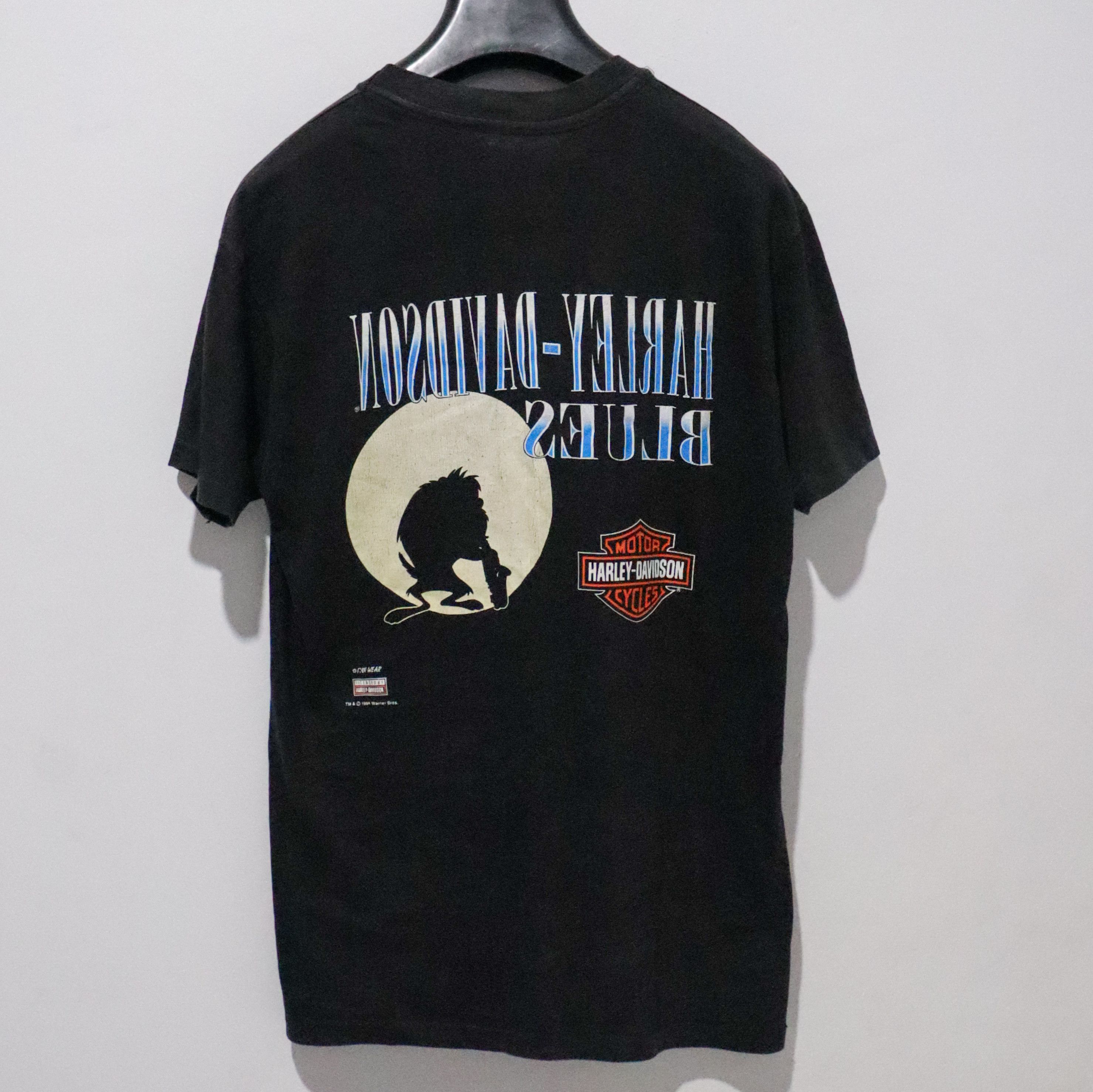 Harley Davidson × Vintage × Warner Bros Harley Davidson x Taz "Blues" '94 Size US L / EU 52-54 / 3 - 6 Thumbnail