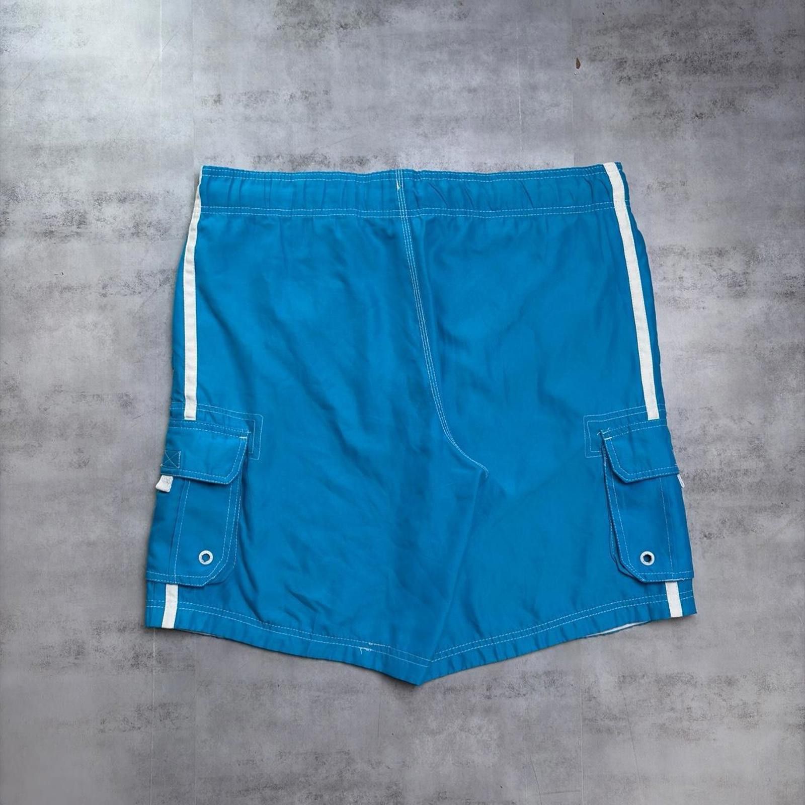 Ocean Pacific Y2K Light Blue Ocean Pacific Surf Grunge Baggy Board Shorts Size US 34 / EU 50 - 5 Thumbnail
