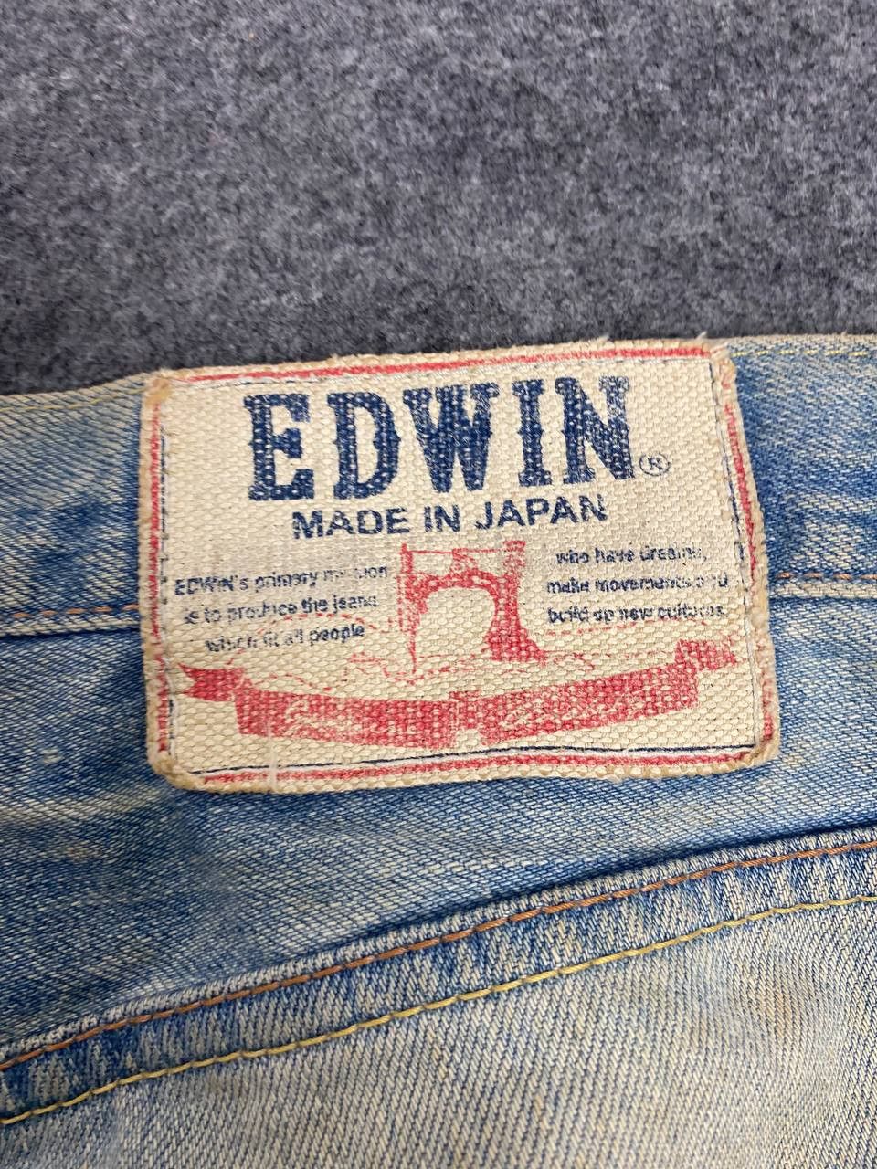 Edwin vintage edwin japan rusty distressed denim nice design Size US 36 / EU 52 - 5 Thumbnail