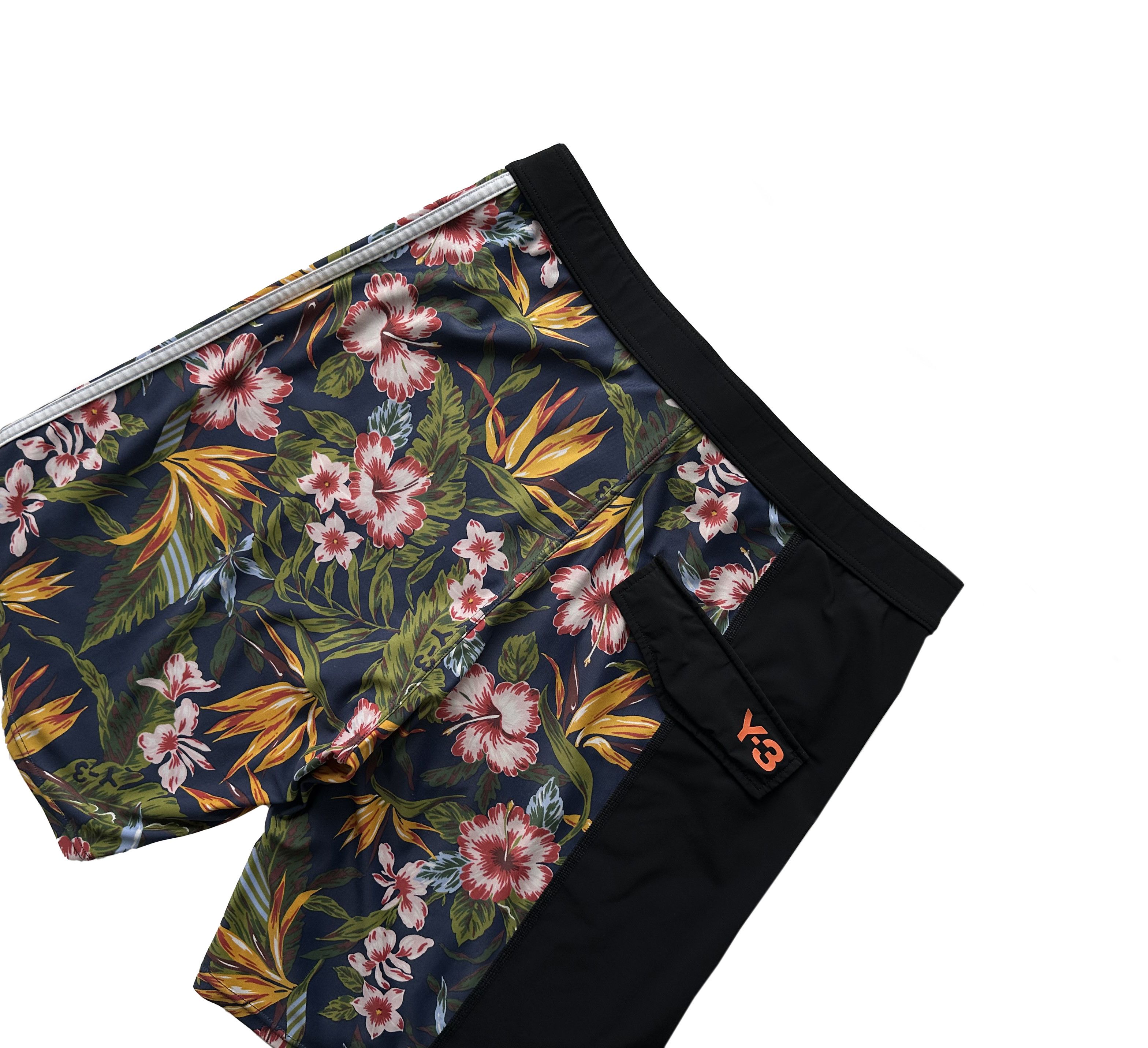 Yohji Yamamoto Y3 Adidas X Yohji Yamamoto black floral shorts Size US 32 / EU 48 - 2 Thumbnail