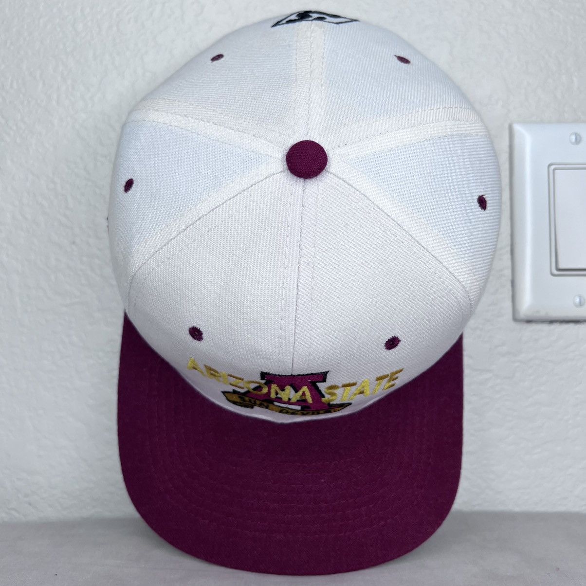 NCAA Vintage 1990s Arizona State Sun Devils Embroidered Snapback Size ONE SIZE - 7 Thumbnail