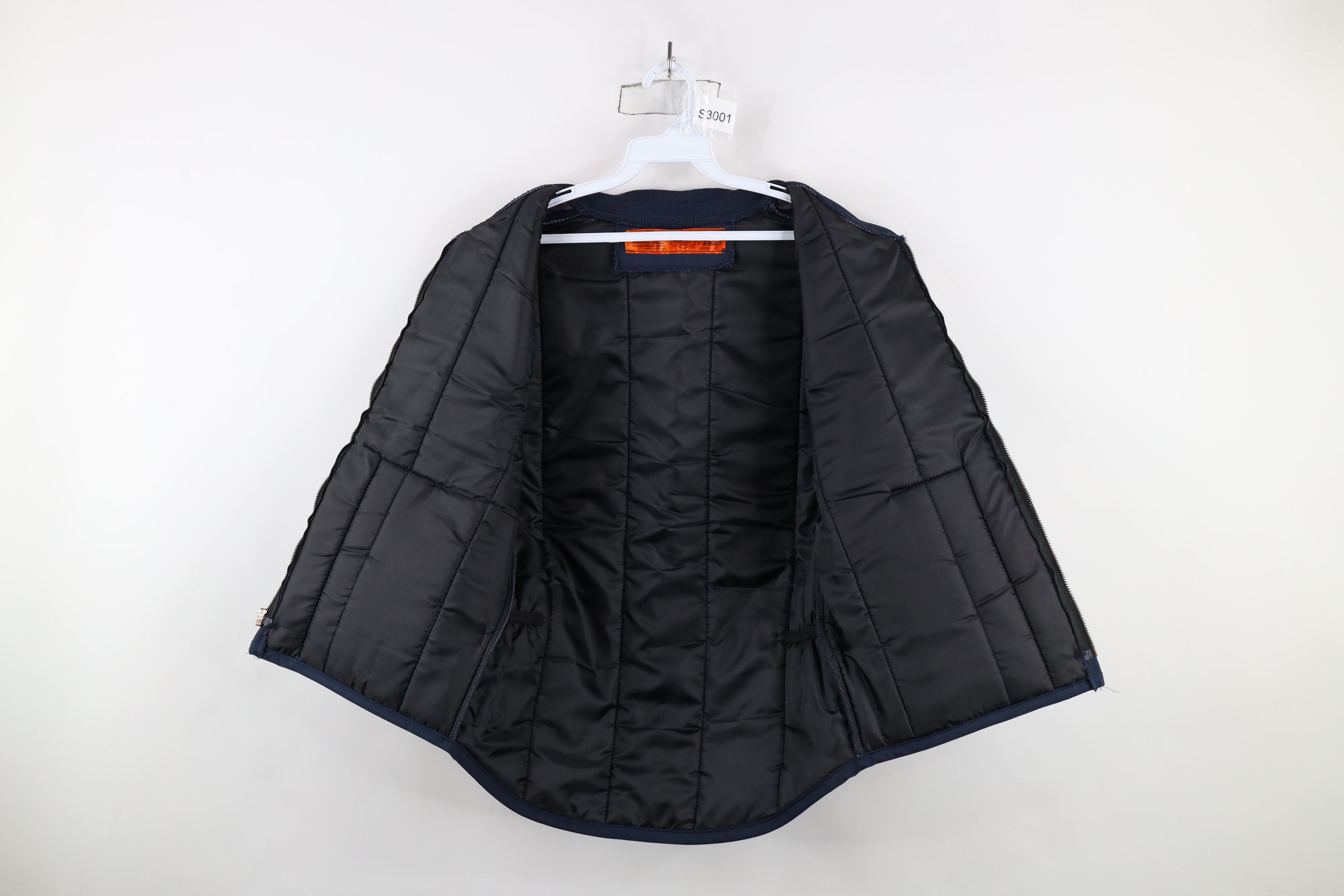 Vintage Vintage 90s Streetwear Workwear Puffer Vest Jacket Blue Size US S / EU 44-46 / 1 - 7 Thumbnail