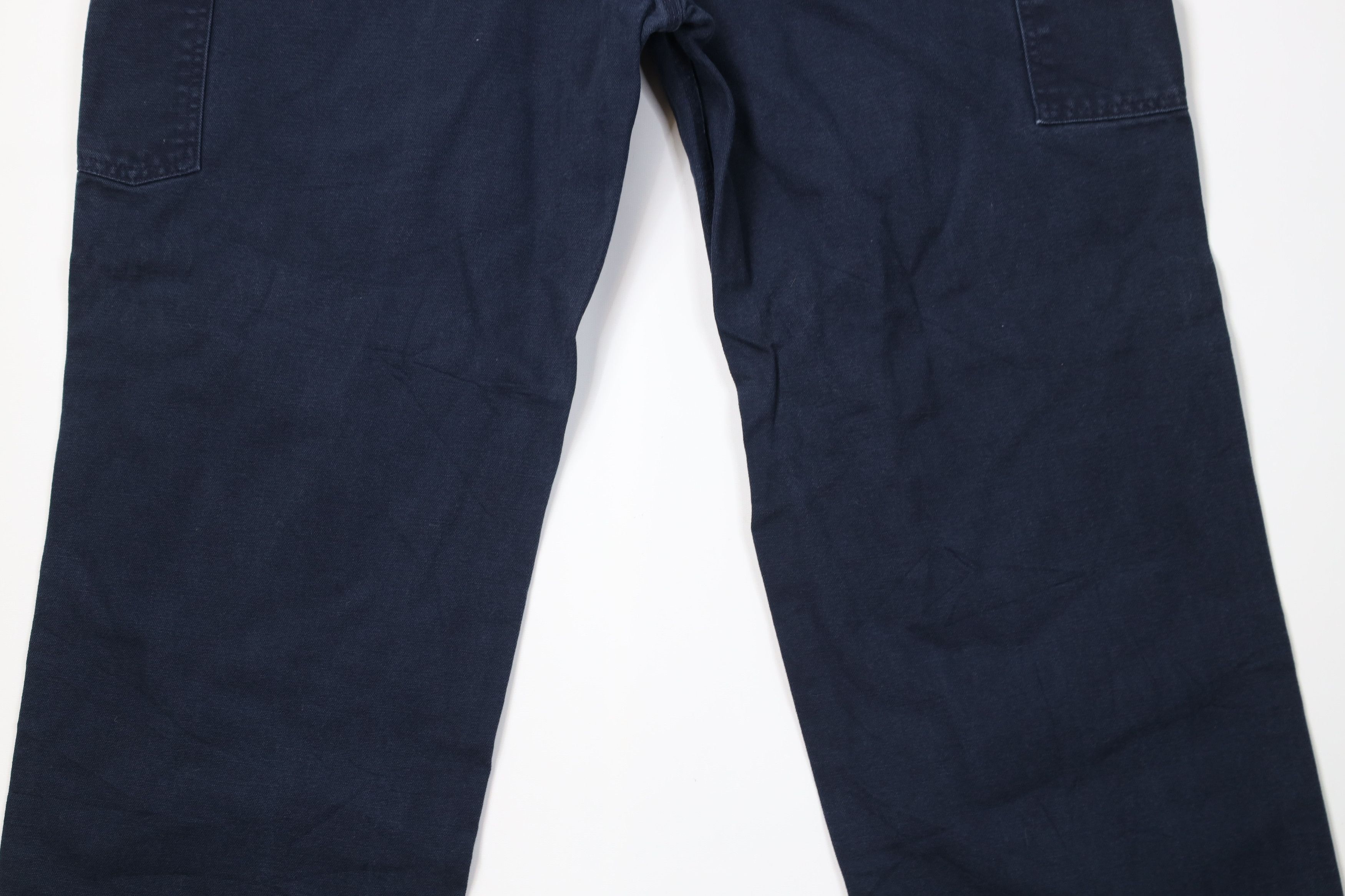 Carhartt Vintage Y2K Carhartt Wide Leg Dungaree Pants Navy Blue Size US 42 / EU 58 - 10 Thumbnail
