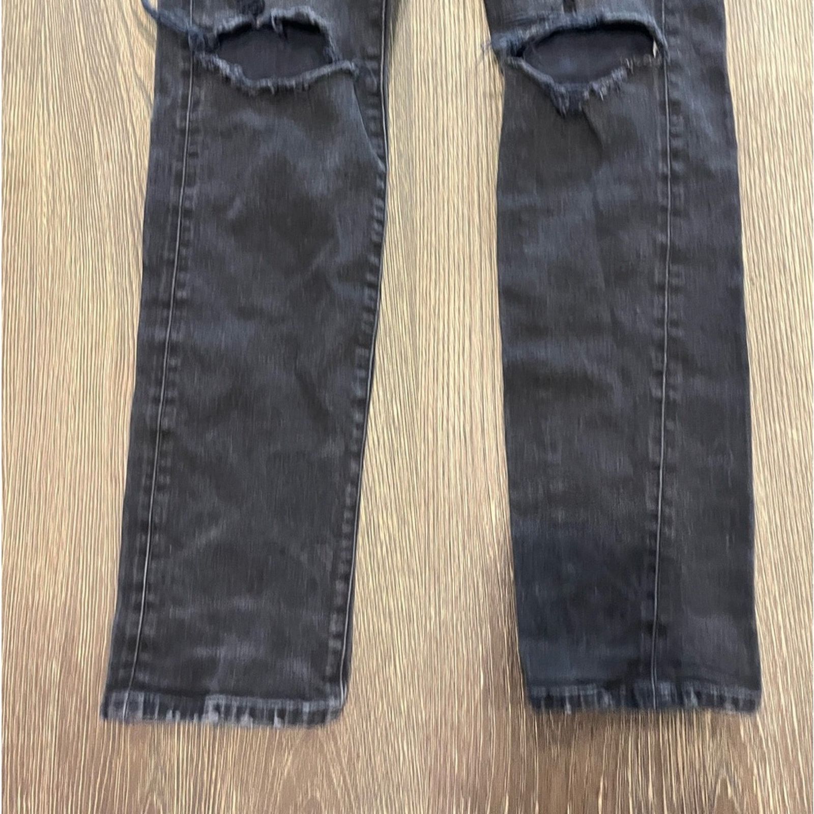 American Eagle Outfitters American Eagle Mens Flex Straight Jeans Mid Rise Black 31x32 Size US 31 - 2 Thumbnail