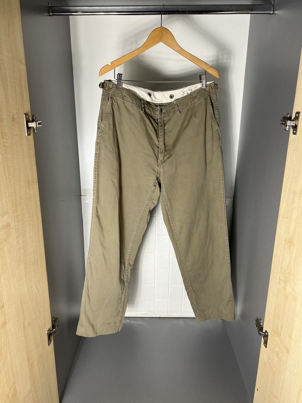 Polo Ralph Lauren VINTAGE POLO RALPH LAUREN MILITARY CHINO PANTS CASUAL 90s Size US 36 / EU 52 - 5 Thumbnail