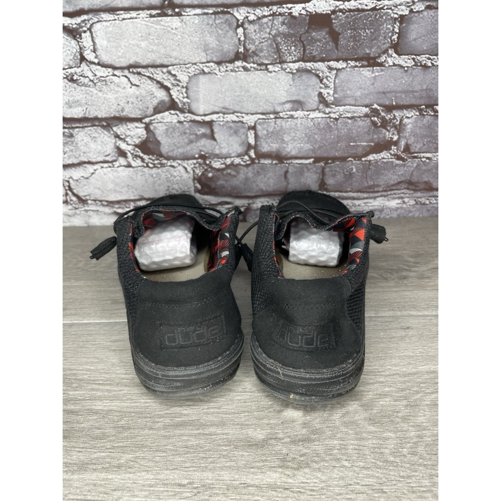Other Hey Dude Shoes Wally Sox Comfortable Jet Black Gray Slip On Size US 10 / EU 43 - 6 Thumbnail