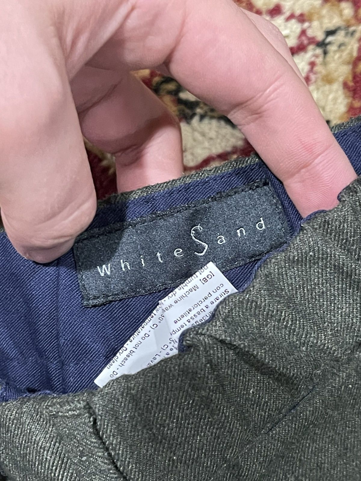 Other Dark Green soft pant made in Italy boutique White Sand Size US 32 / EU 48 - 5 Thumbnail