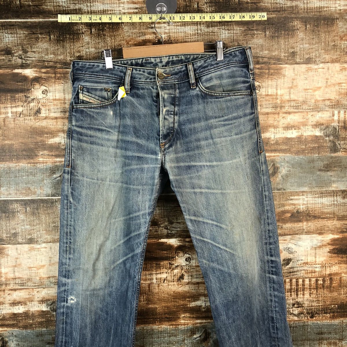 Diesel DL Diesel Industries faded Blue Denim Pants #C160 Size US 34 / EU 50 - 2 Thumbnail
