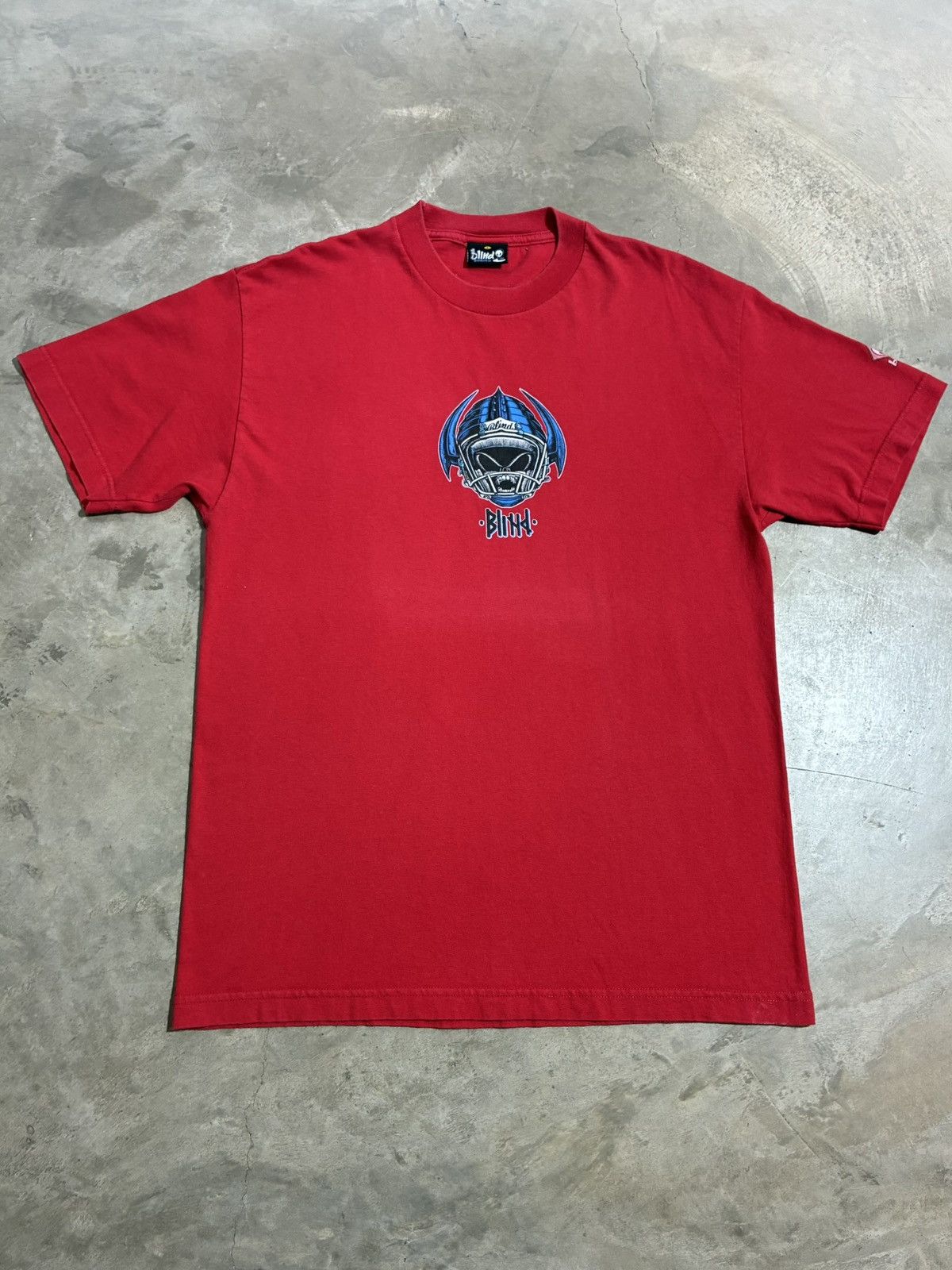 Blind Skateboards Vintage Blind Rudy Johnson Red Skate T Shirt L Made in USA Size US L / EU 52-54 / 3 - 1 Thumbnail