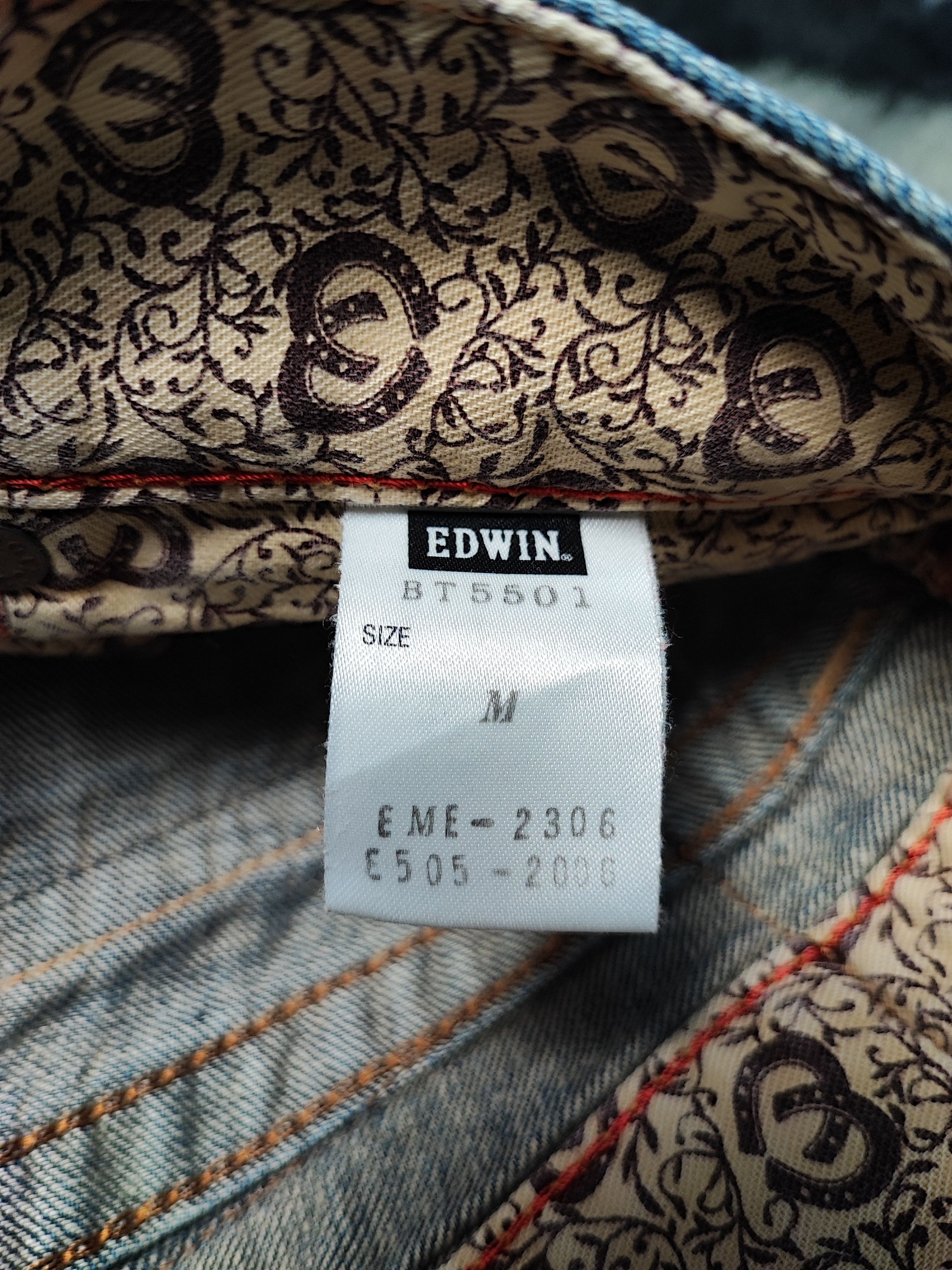 Edwin × If Six Was Nine × Japanese Brand VTG EDWIN 503 BLUE TRIP JEANS VERY RARE Size 31" - 16 Thumbnail