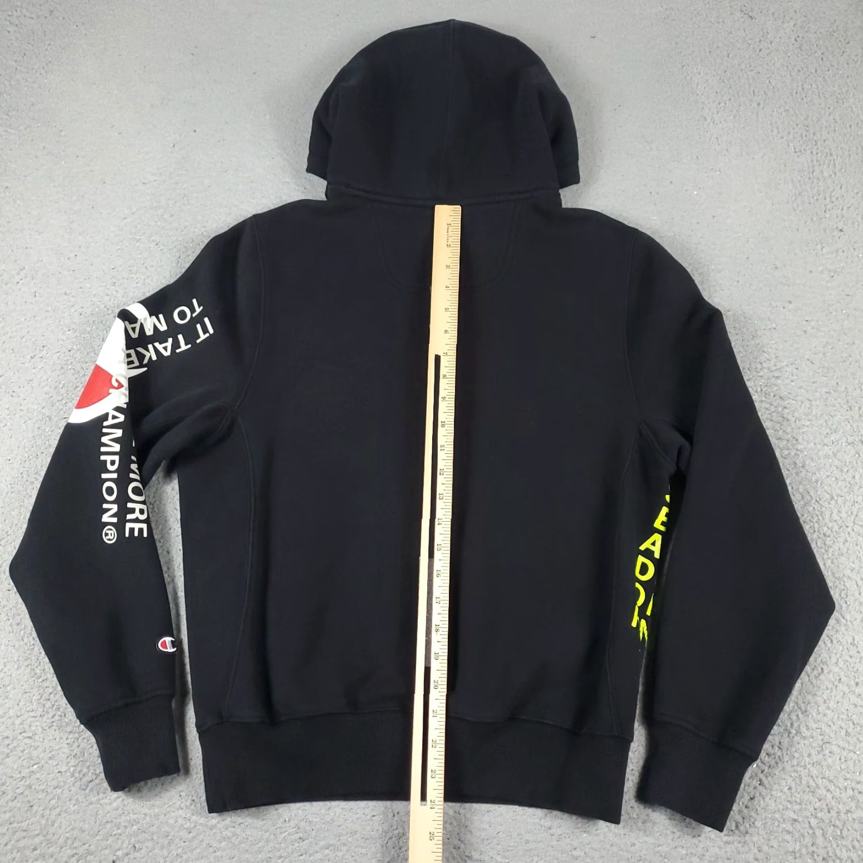 Champion Champion Hoodie Mens Small Black Pullover Casual Sweatshirt Size US S / EU 44-46 / 1 - 5 Thumbnail