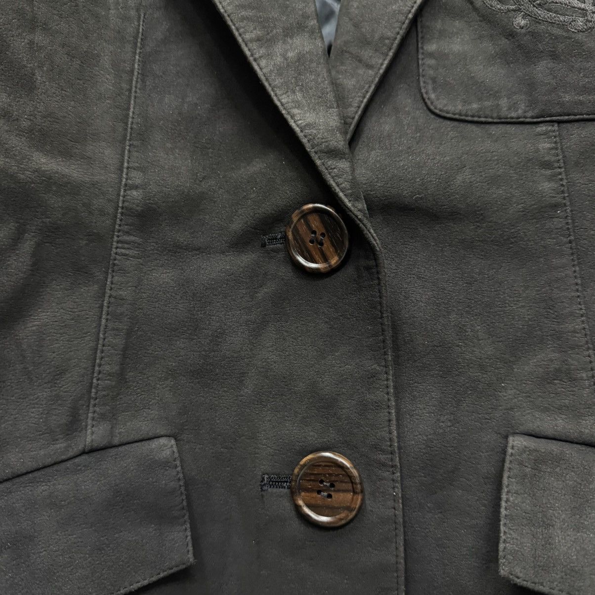 Christian Dior Monsieur Vintage Christian Dior Embroidered Logo Suede Leather Coat Size US M / EU 48-50 / 2 - 7 Thumbnail