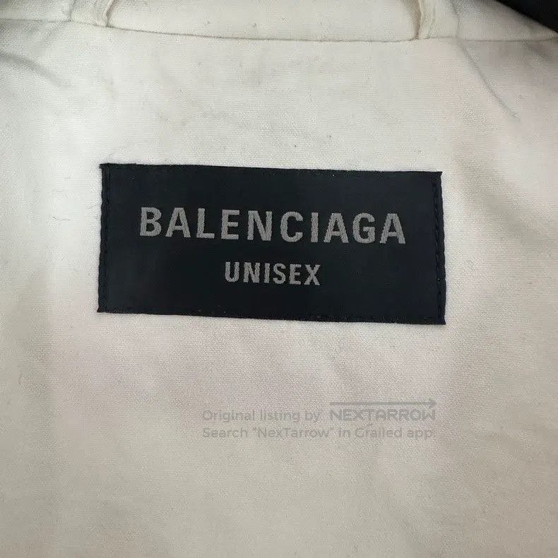 Balenciaga Balenciaga White Racing Logo Embroidered Zipper Jacket Size US S / EU 44-46 / 1 - 6 Thumbnail