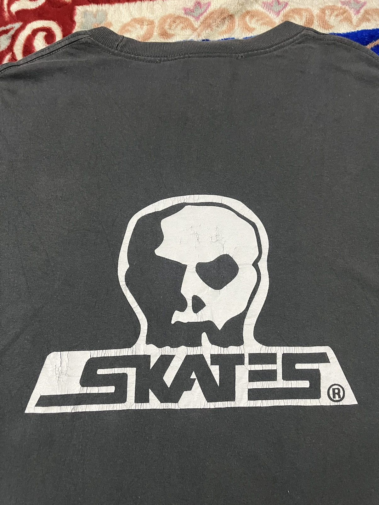 Vintage Vintage Skates Skull Long Sleeve Size US XL / EU 56 / 4 - 4 Thumbnail