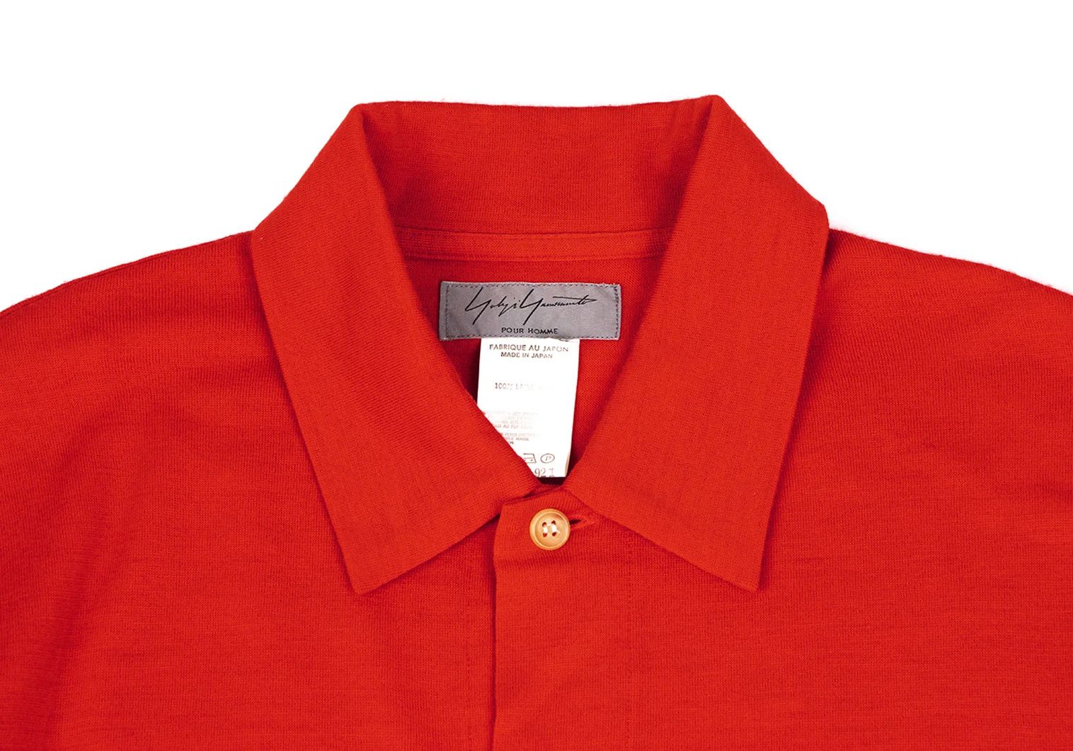 Yohji Yamamoto Yohji Yamamoto Wool Knit Shirt Red 3 Size US L / EU 52-54 / 3 - 2 Thumbnail