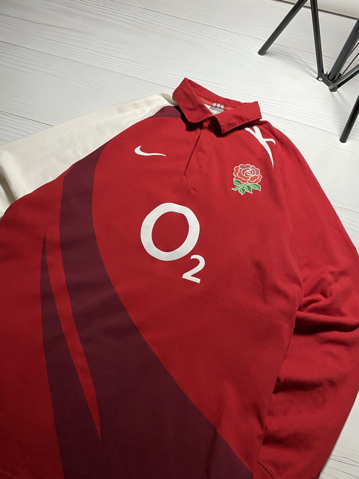 Nike Vintage Nike England 2007/09 Rugby Jersey Soccer Longsleeve Size US XXL / EU 58 / 5 - 13 Thumbnail