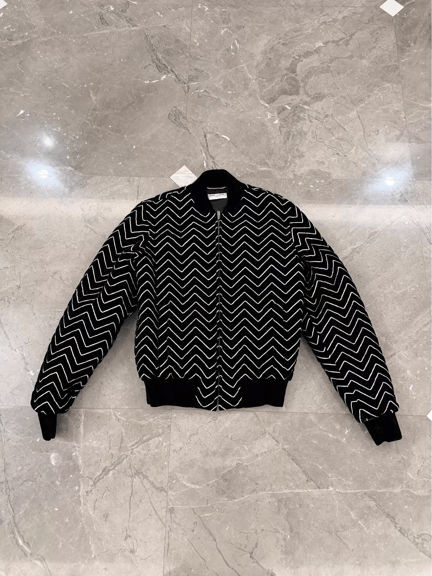 Saint Laurent Paris Saint Laurent SLP Velvet Striped Padded Slim 44 Jacket New Size US S / EU 44-46 / 1 - 1 Thumbnail